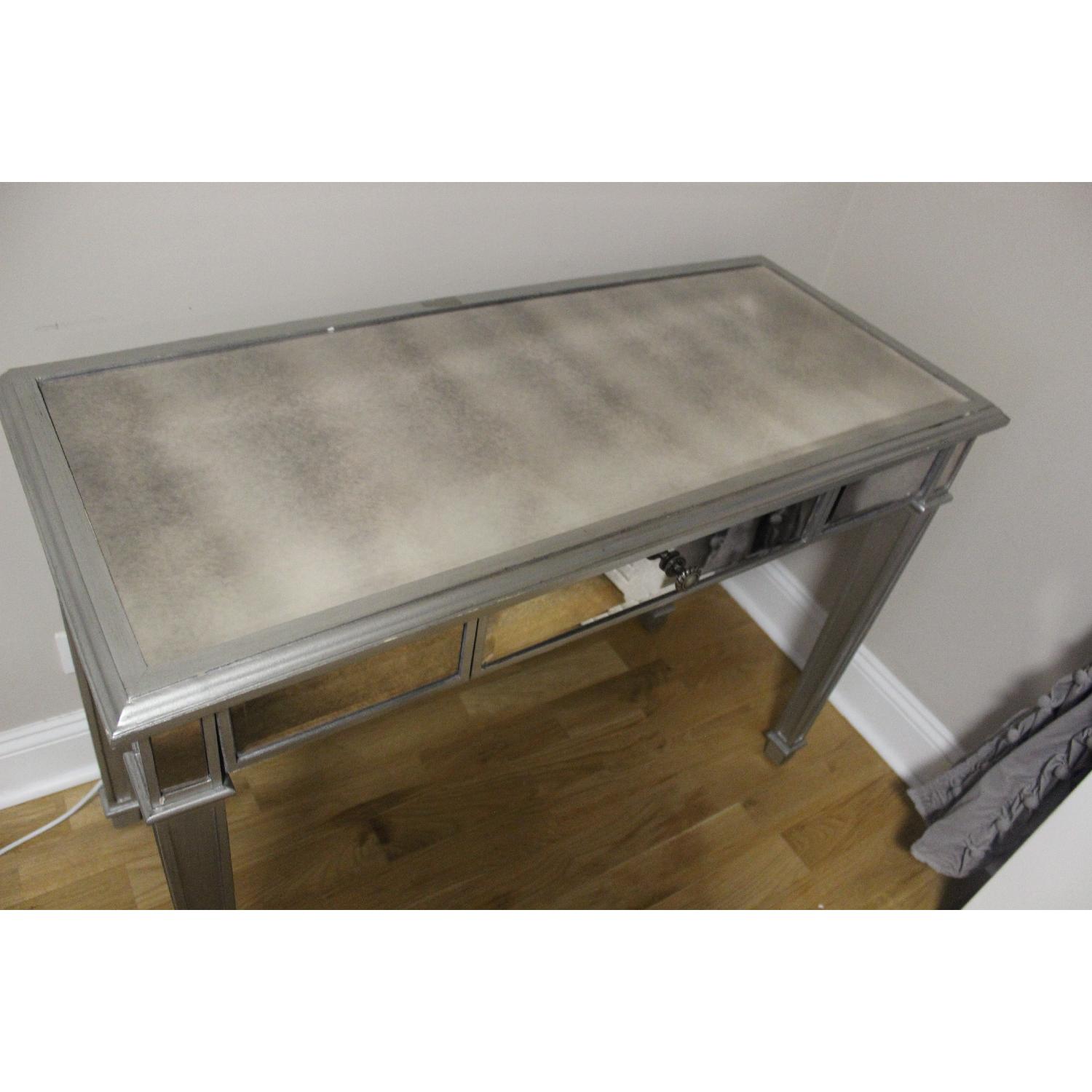 Pier 1 Hayworth Collection Silver Vanity Table - image-5