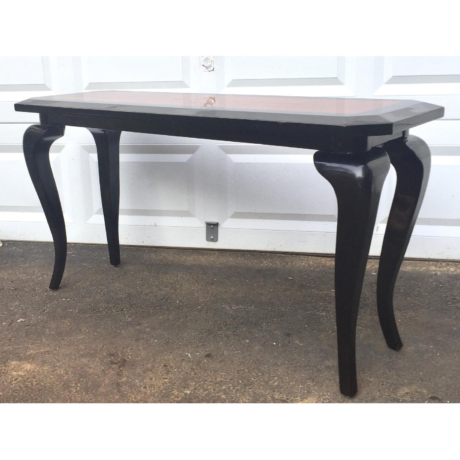 Contemporary Modern Black Lacquer Console Table - image-3