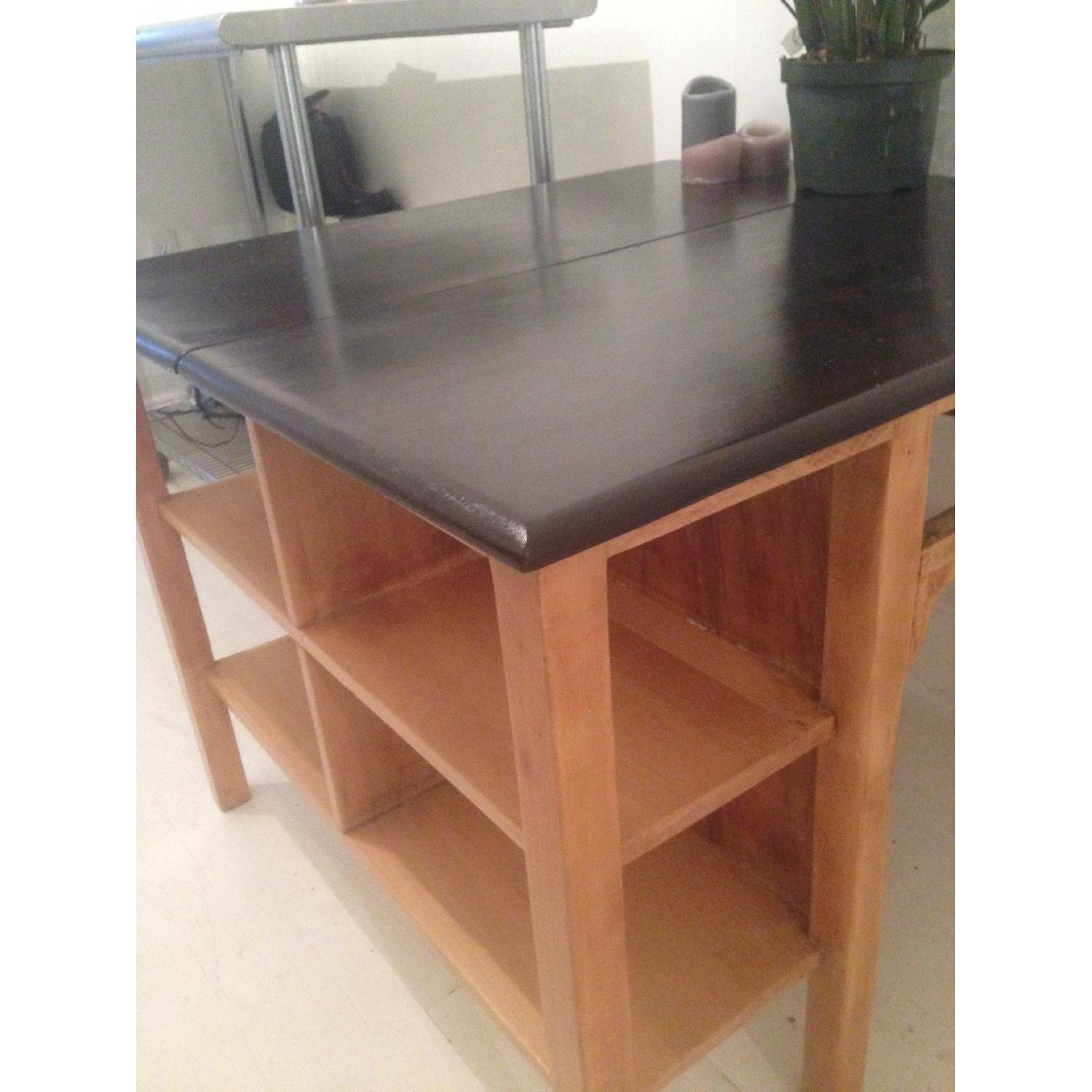 Vintage Double Sided Wood Desk - image-3