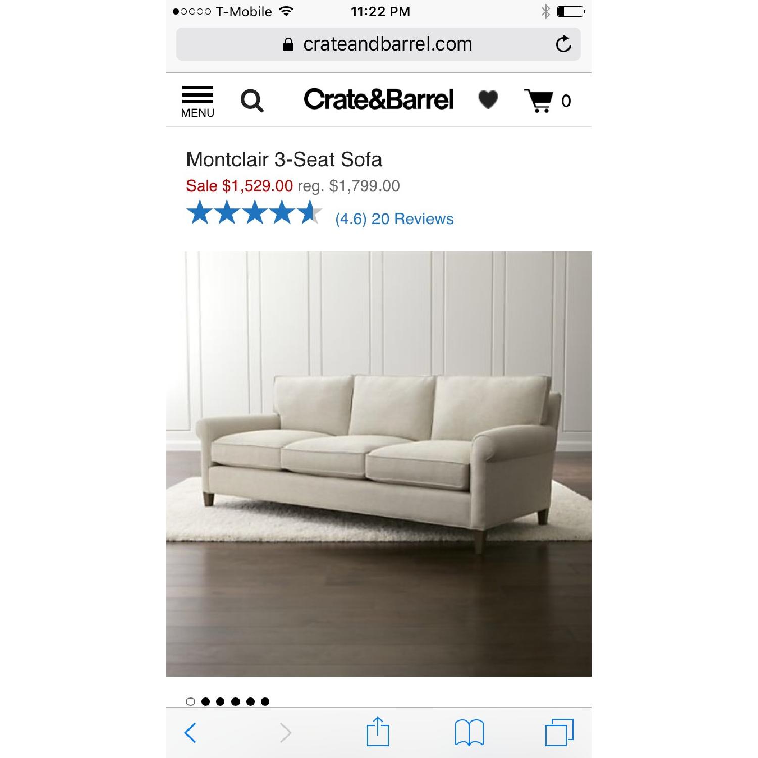Crate & Barrel 3 Seater Sofa - image-4