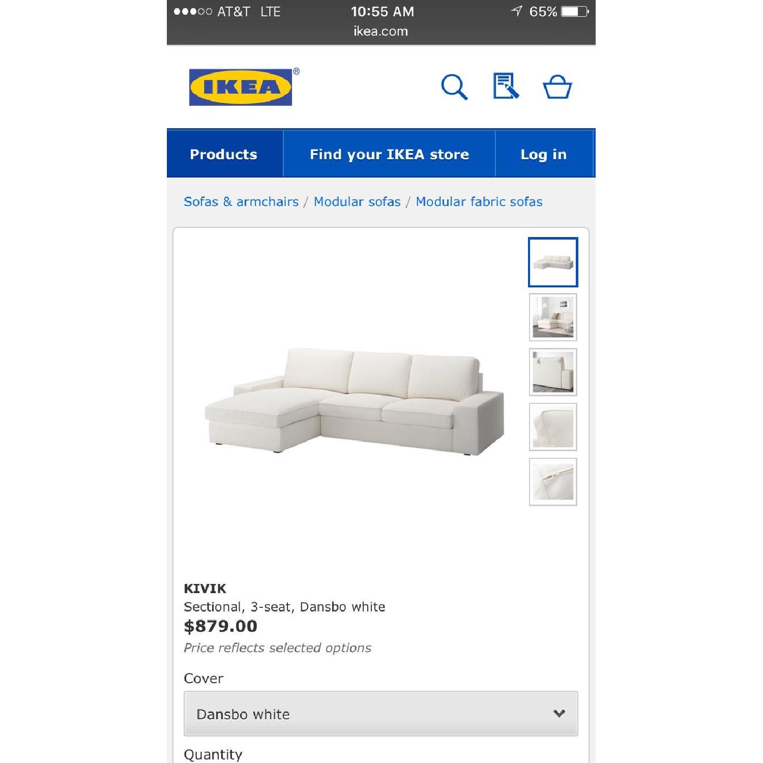 Ikea Kivik 3-Seat Sectional Sofa - image-2