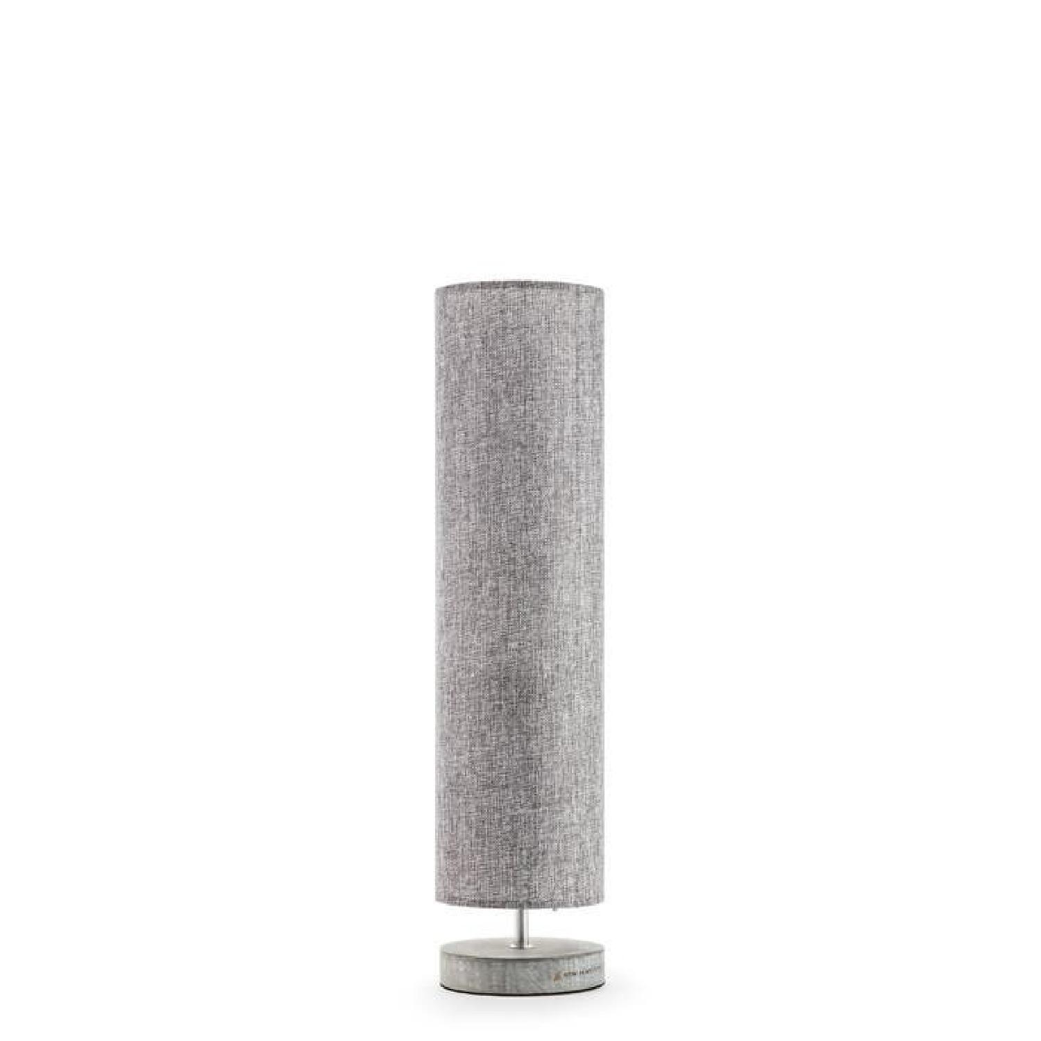 New Haven Small Column Table Lamp in Charcoal - image-1