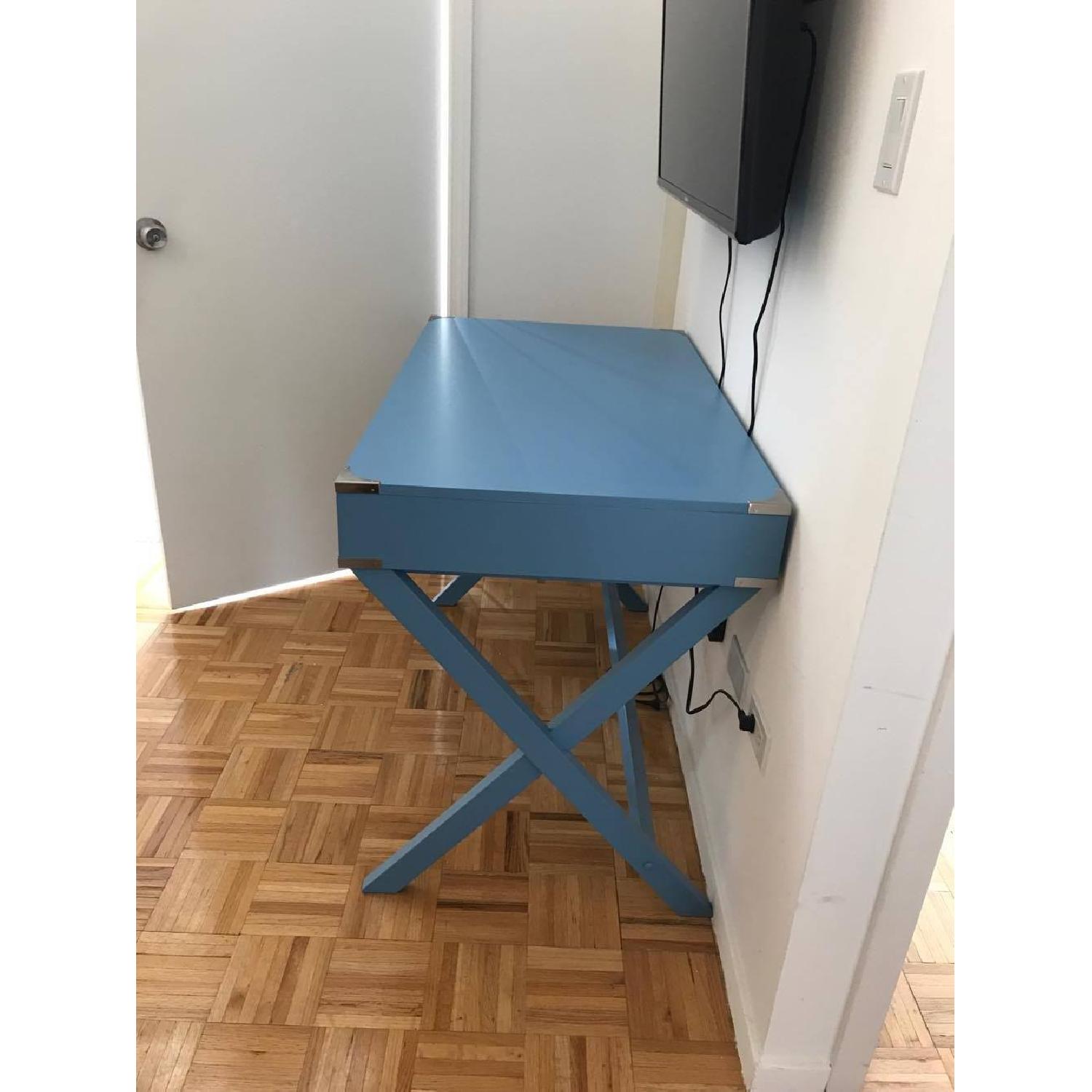 Mercury Row Neptune Campaign 2 Drawer Writing Desk - image-2