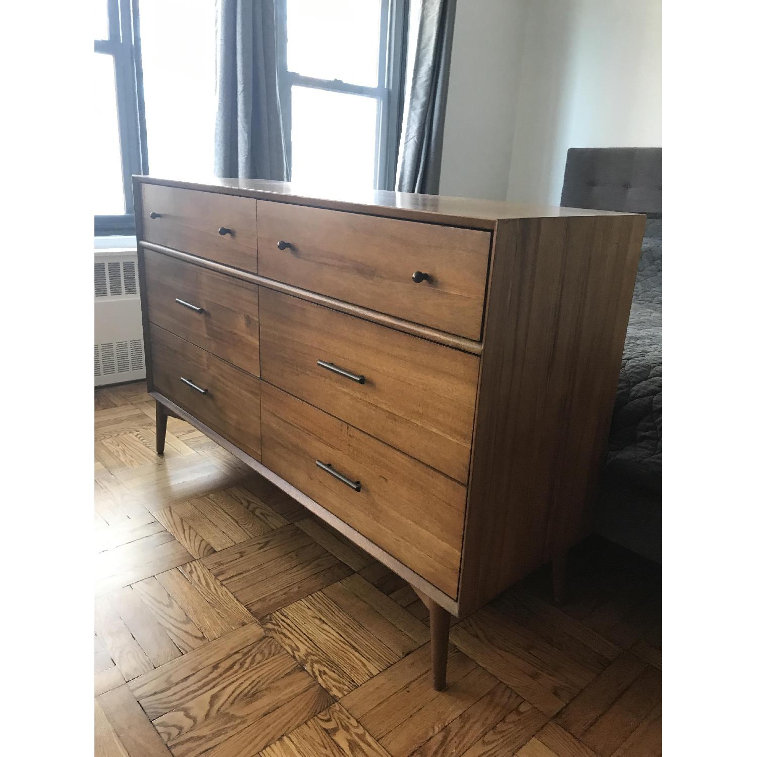 West Elm Mid-Century 6 Drawer Dresser in Acorn - image-2