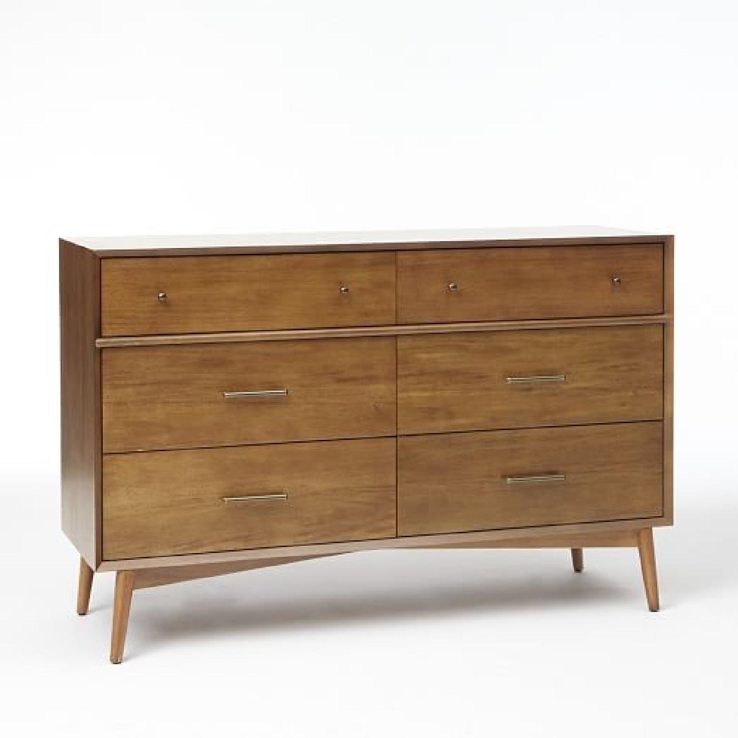 West Elm Mid-Century 6 Drawer Dresser in Acorn - image-0