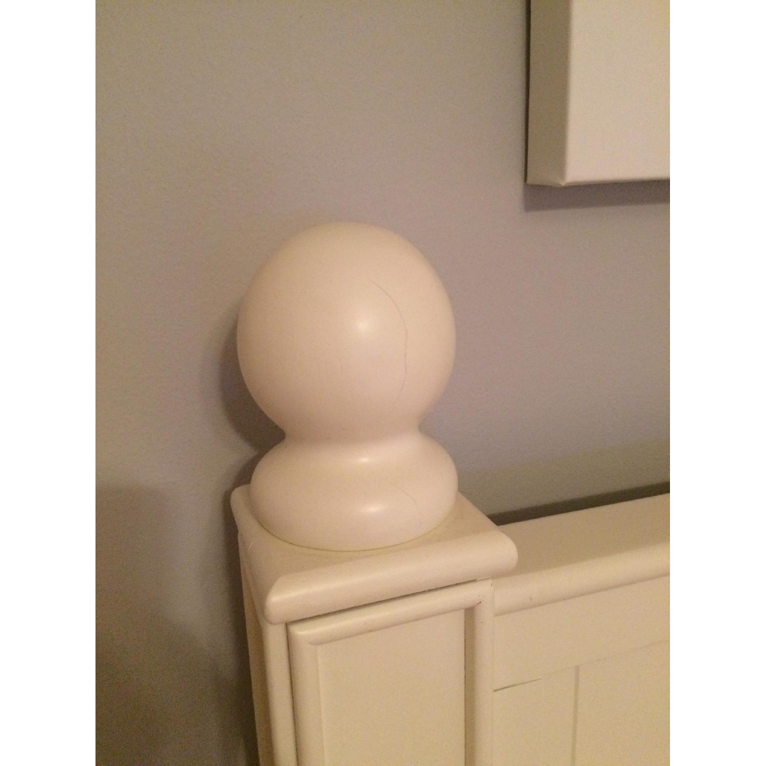 Pottery Barn White Twin Bed - image-5