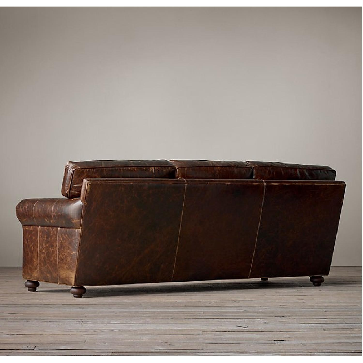 Restoration Hardware Lancaster Leather Sofa - Thumbnail 5