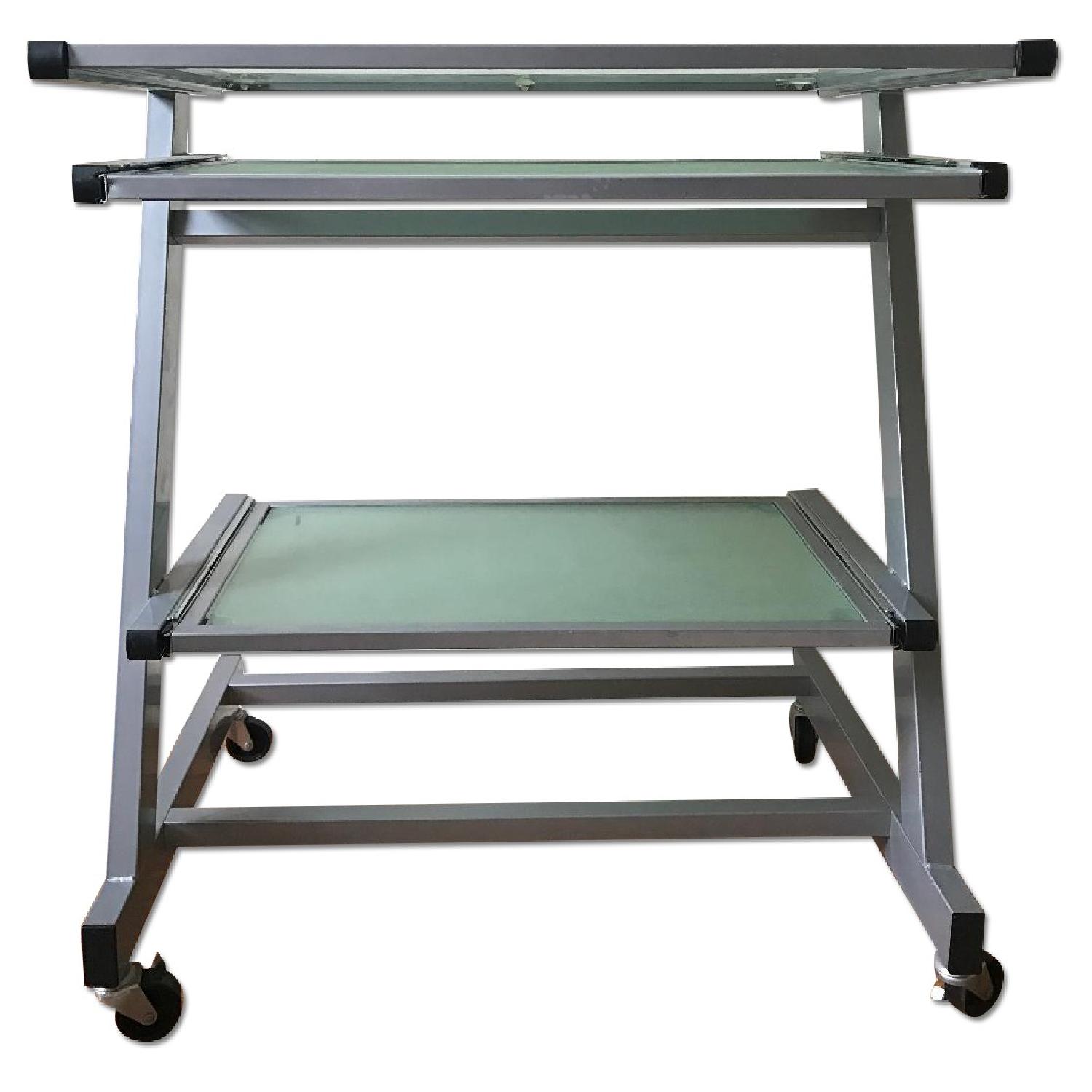 Rolling Computer Desk - image-0