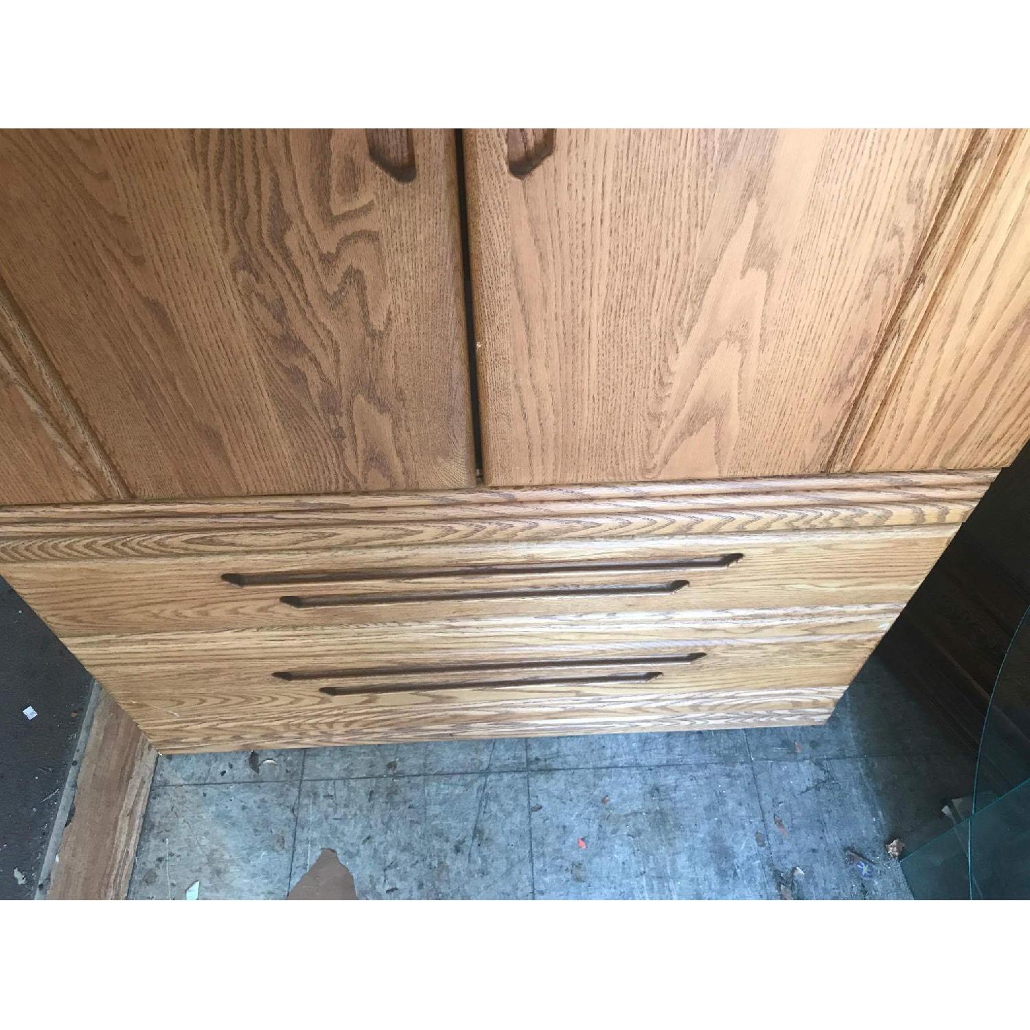Wood Armoire w/ Mirror - image-6