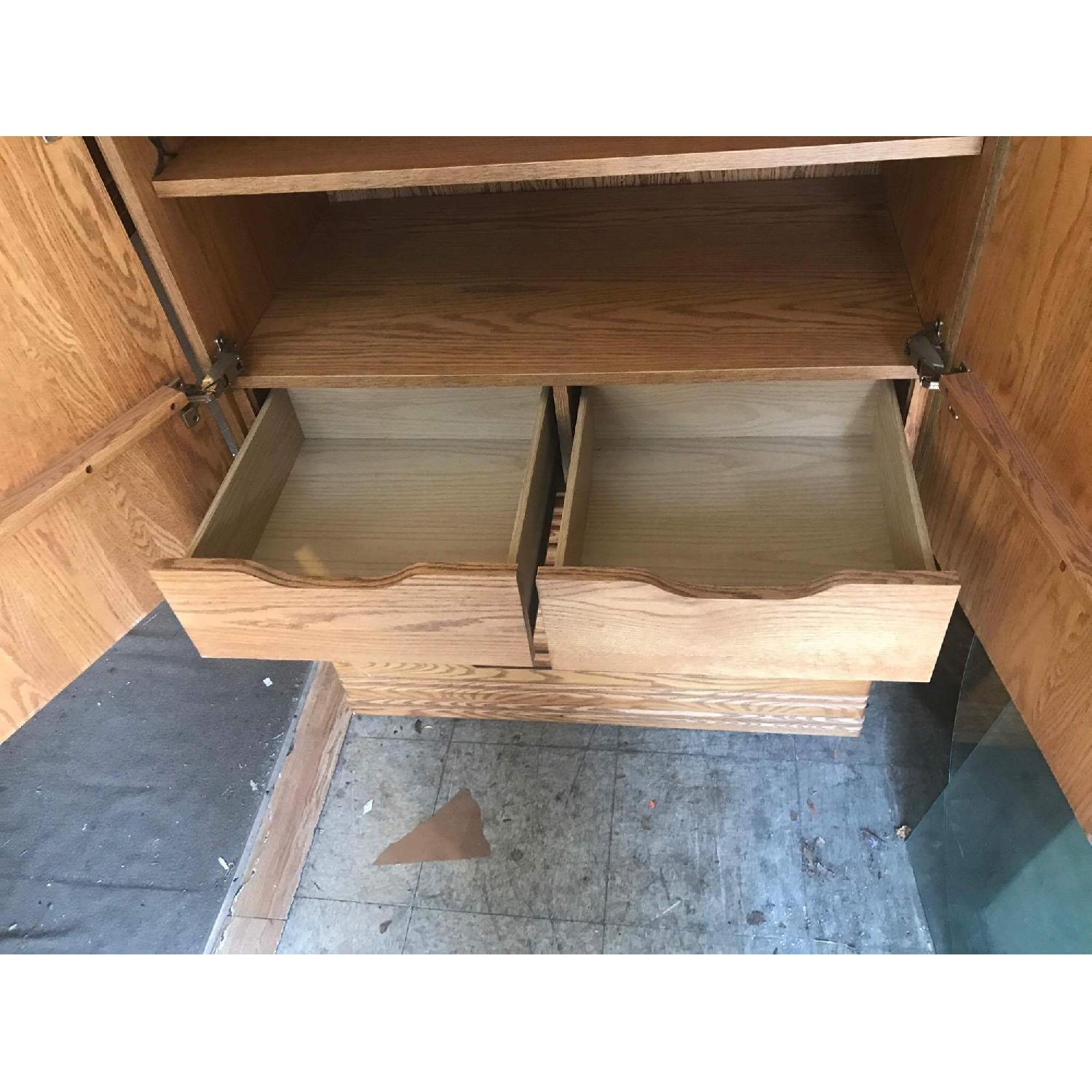 Wood Armoire w/ Mirror - image-9