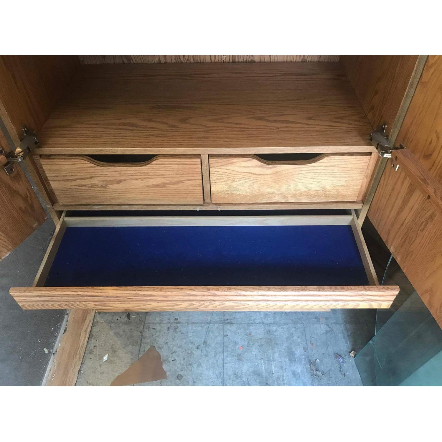 Wood Armoire w/ Mirror - image-11