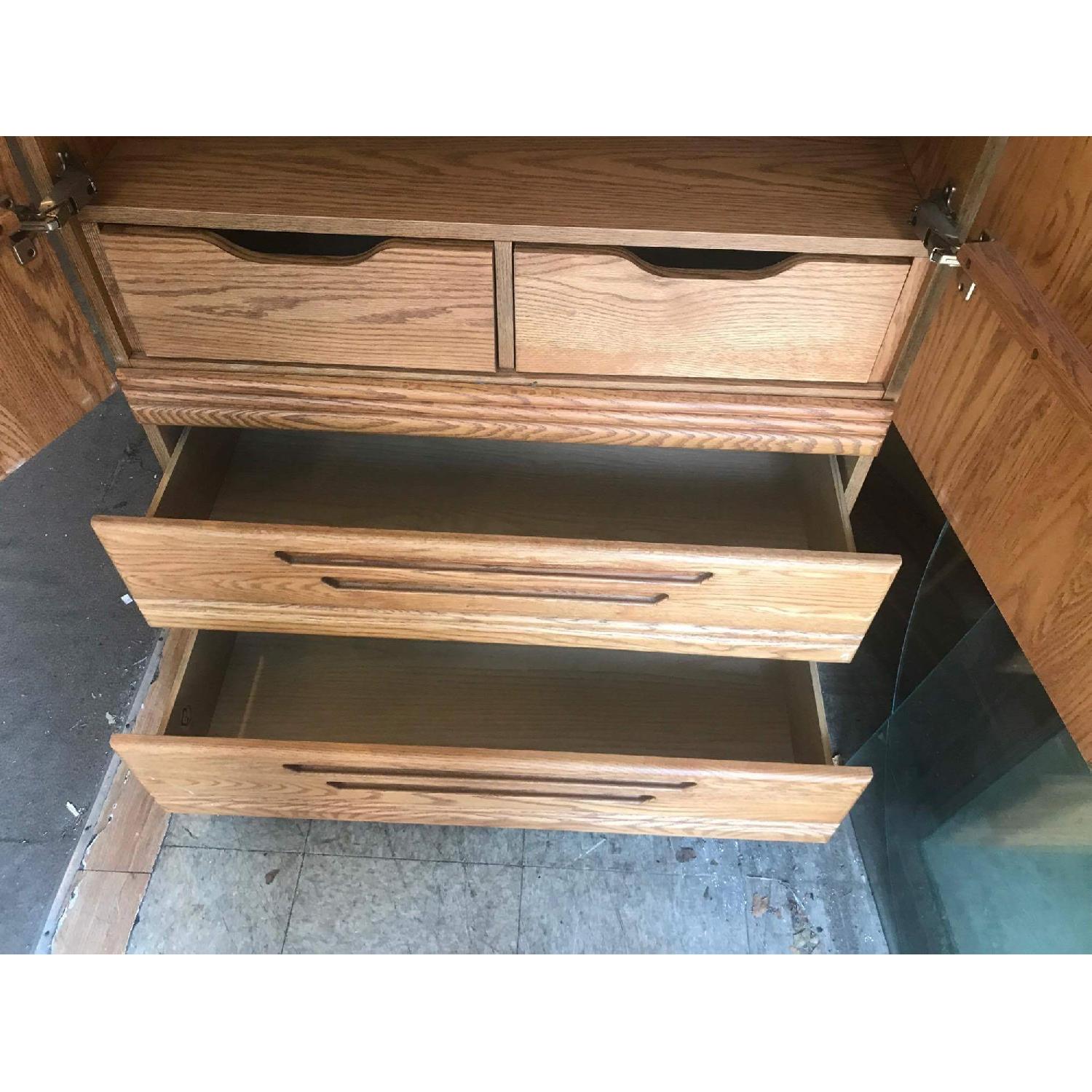 Wood Armoire w/ Mirror - image-12