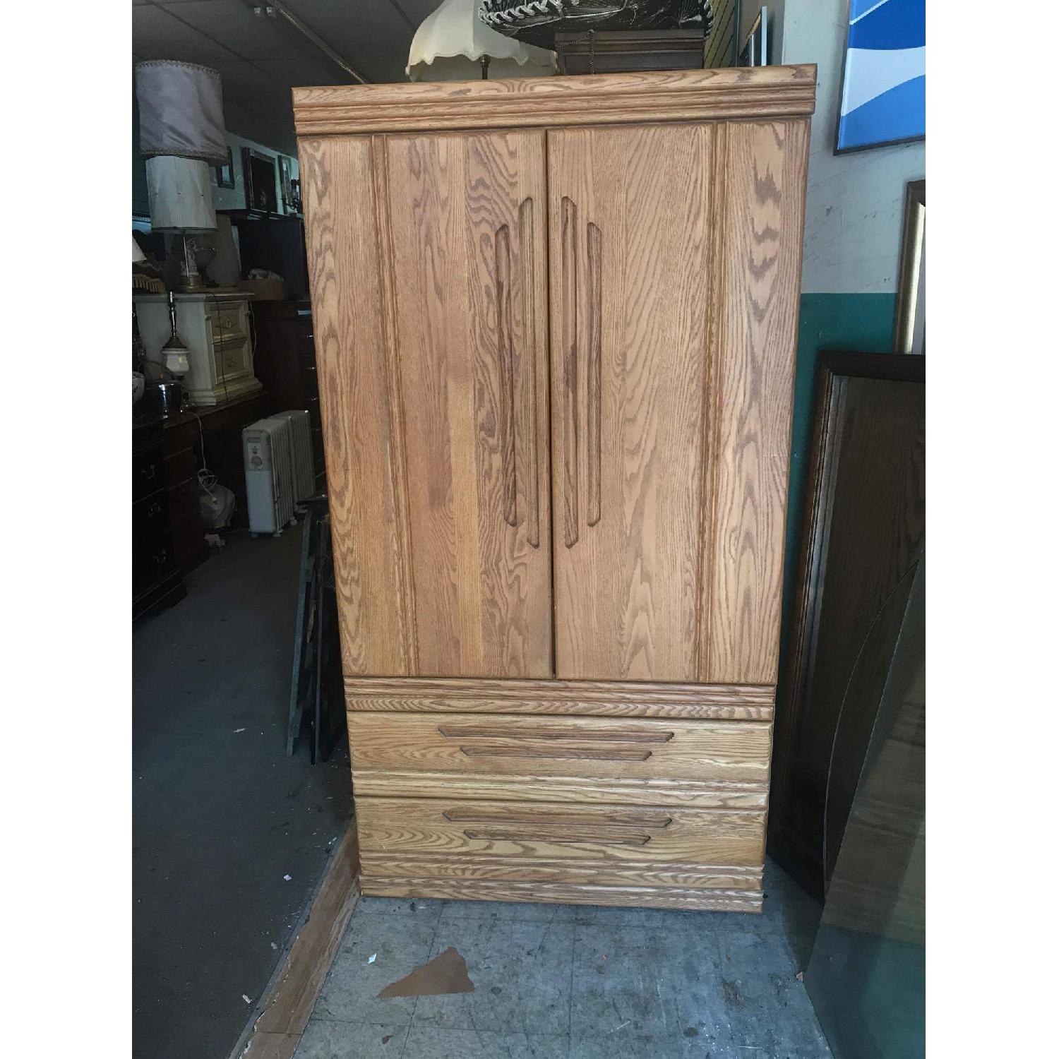 Wood Armoire w/ Mirror - image-15