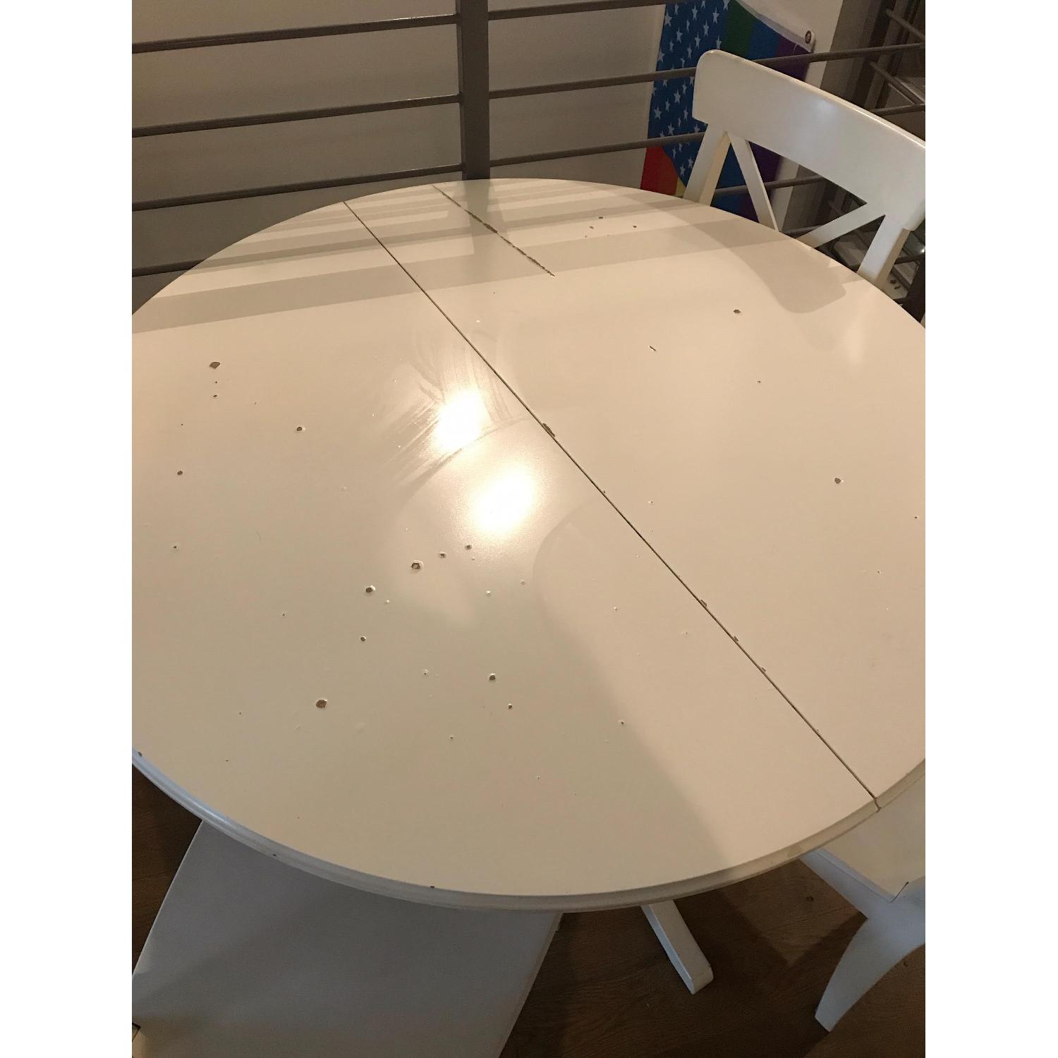 Ikea Ingatorp Round Kitchen Table w/ 4 Chairs - image-3