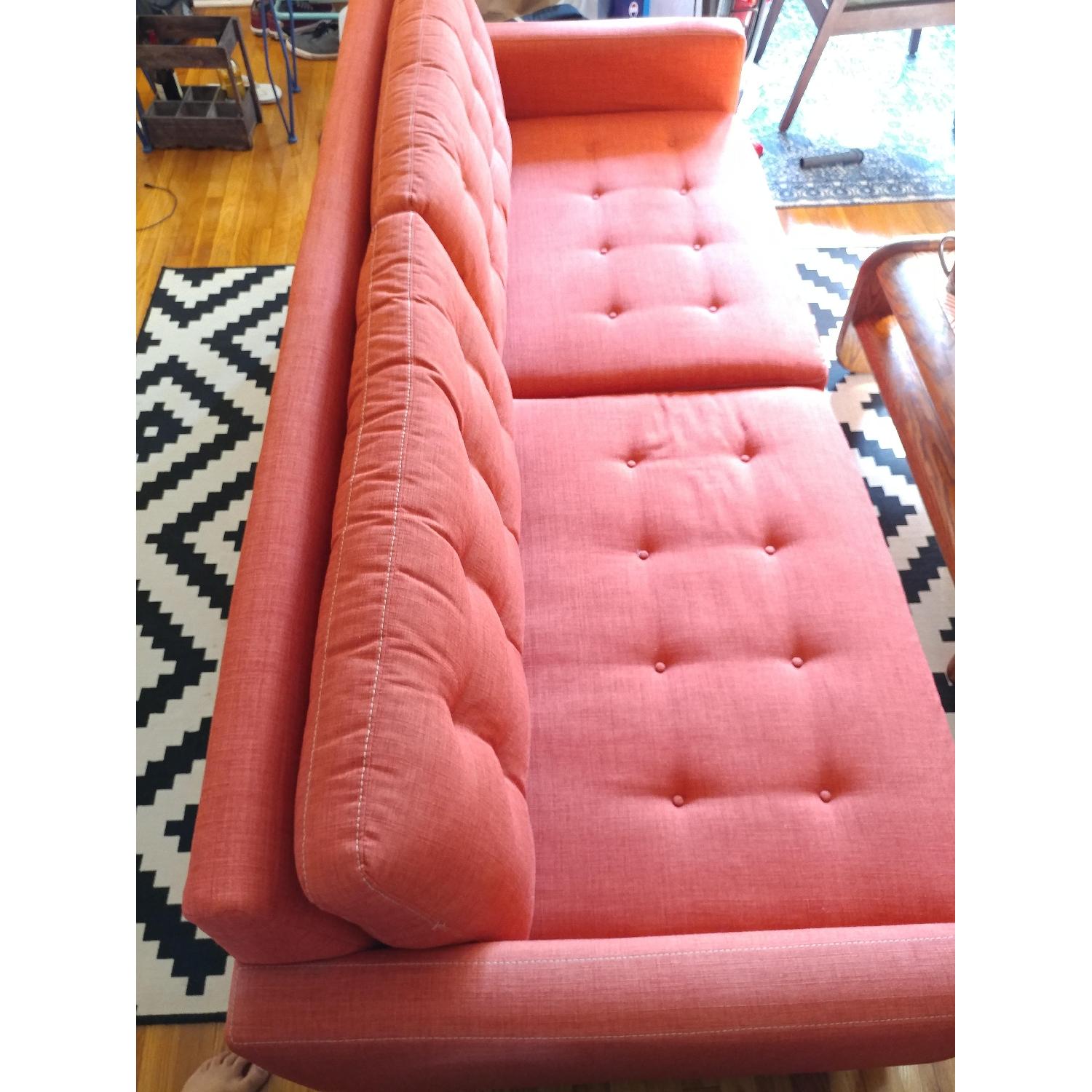 Macy's Mid Century Modern Karlie Fabric Sofa - image-2