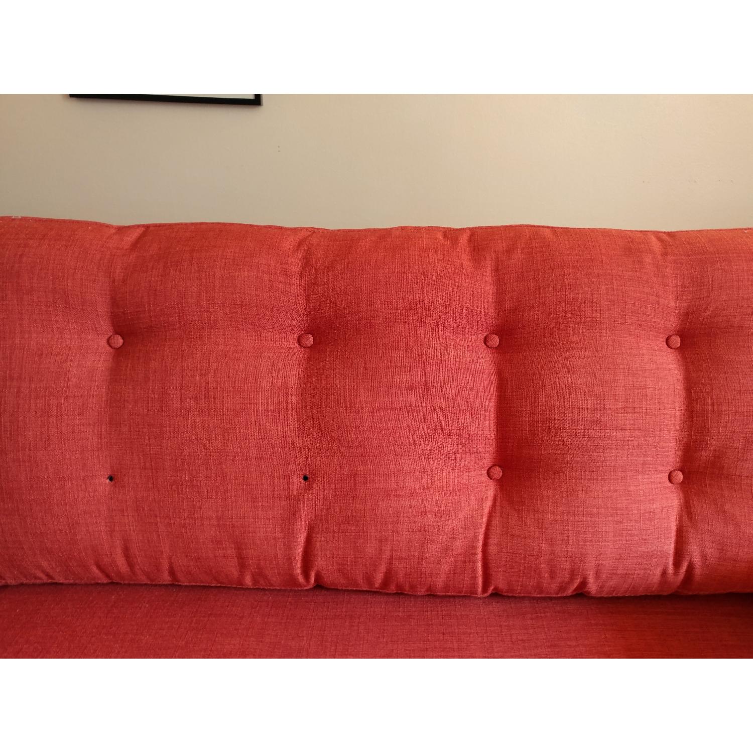 Macy's Mid Century Modern Karlie Fabric Sofa - image-5