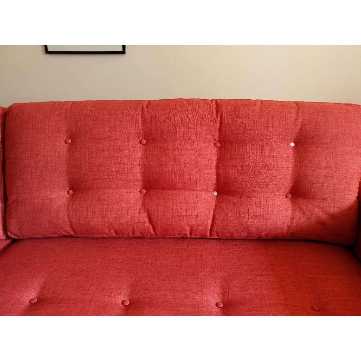Macy's Mid Century Modern Karlie Fabric Sofa - image-6