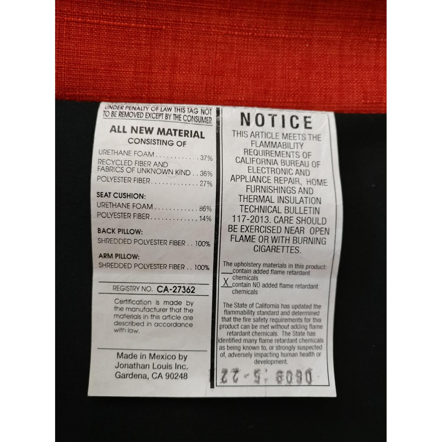 Macy's Mid Century Modern Karlie Fabric Sofa - image-9