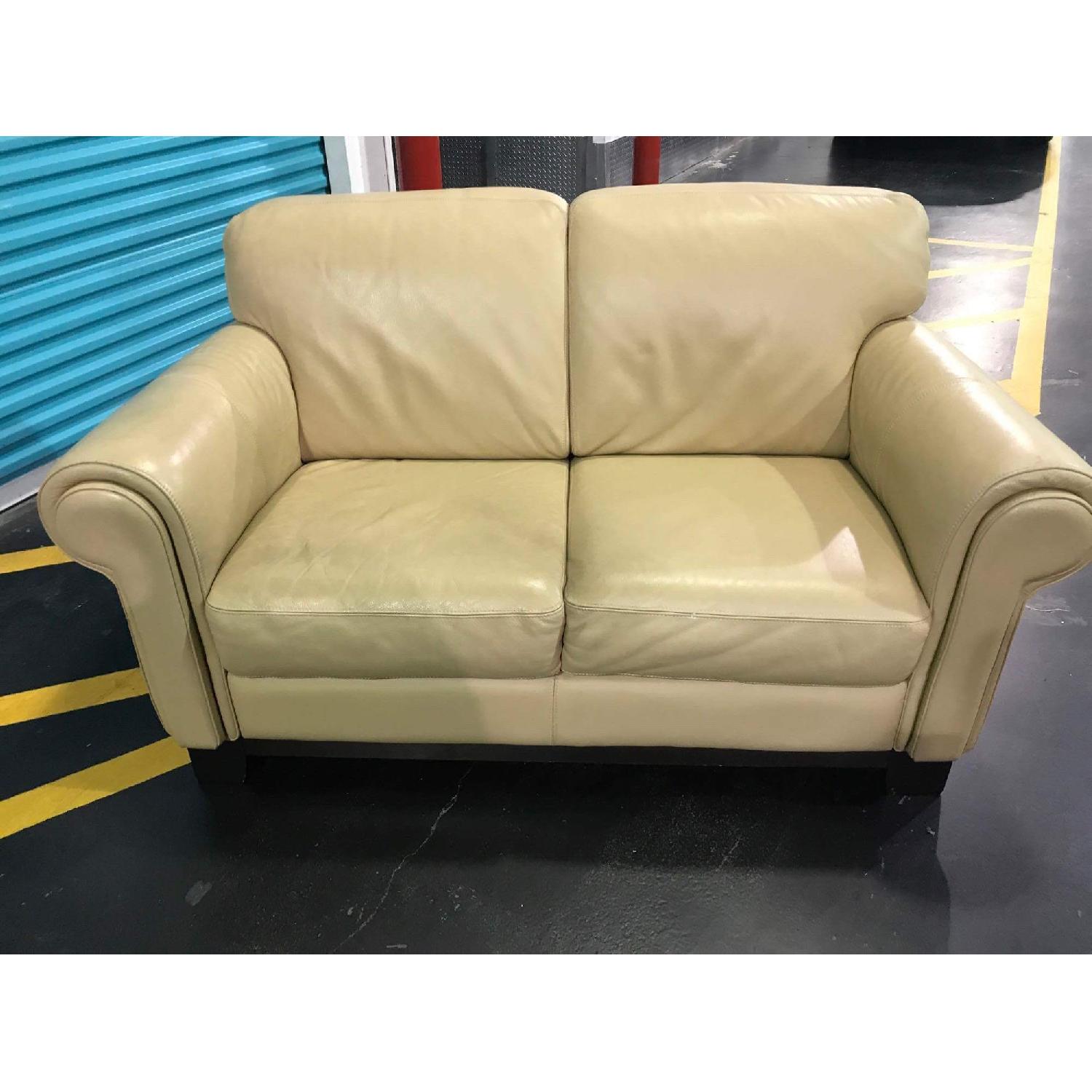 Italiana Divani Chateau D'Ax Leather Loveseat - image-2