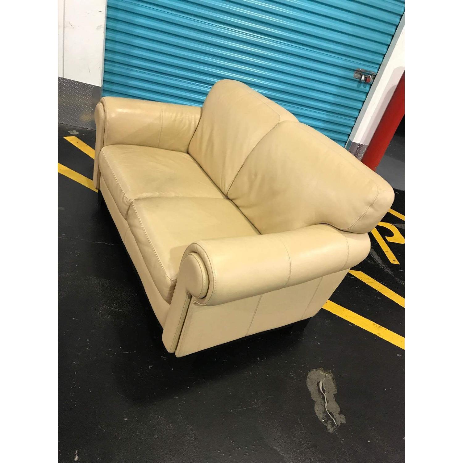 Italiana Divani Chateau D'Ax Leather Loveseat - image-16