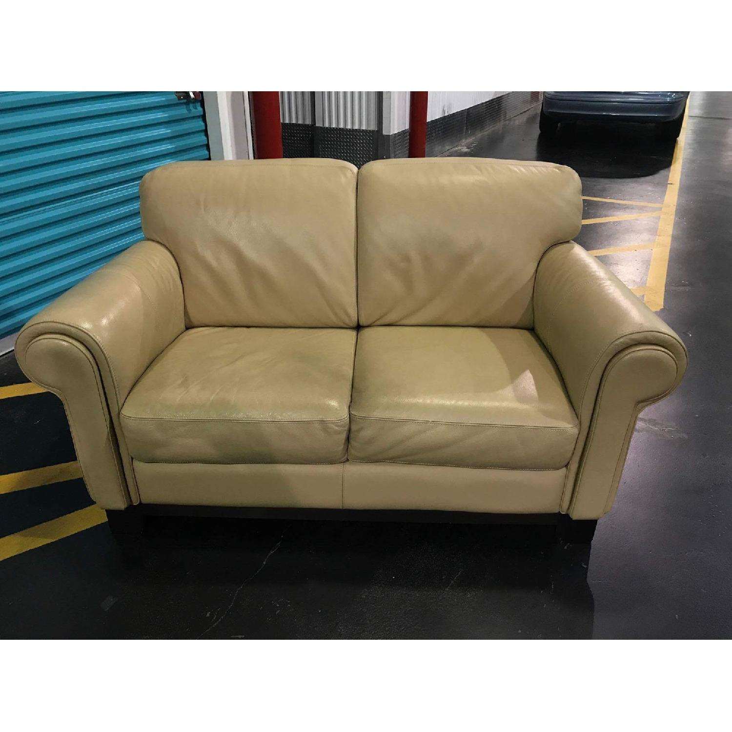 Italiana Divani Chateau D'Ax Leather Loveseat - image-21