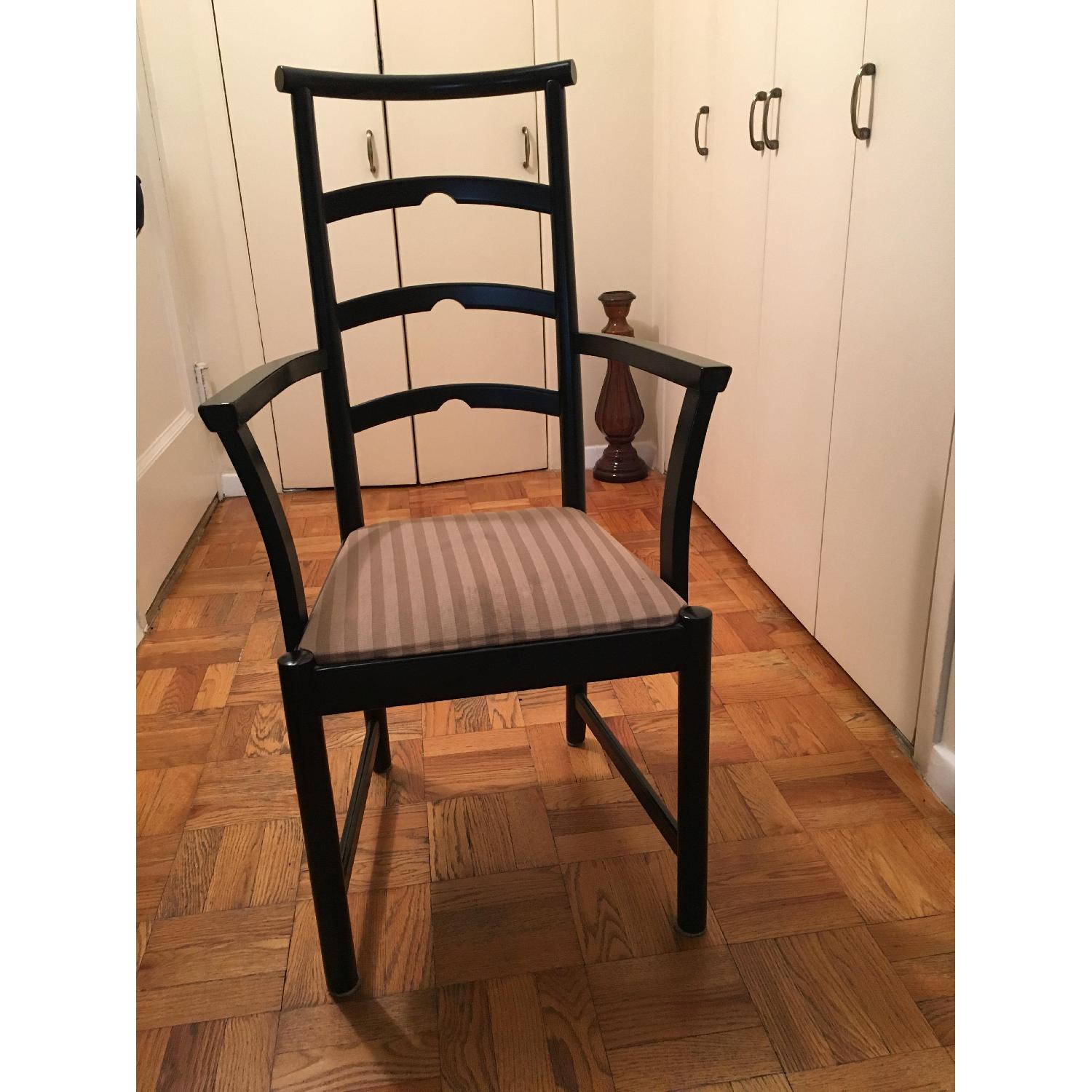 Wood Expandable Dining Room Table w/ 6 Chairs - image-1