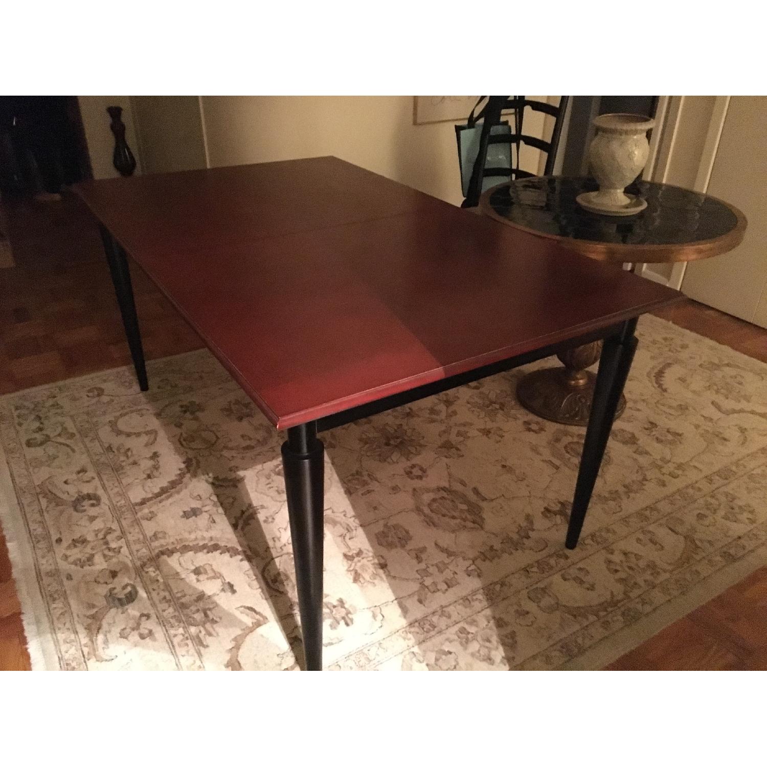 Wood Expandable Dining Room Table w/ 6 Chairs - image-6