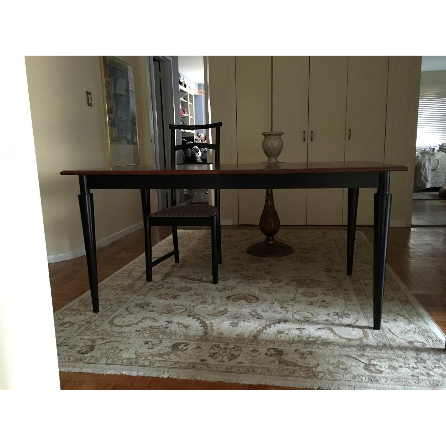 Wood Expandable Dining Room Table w/ 6 Chairs - image-7