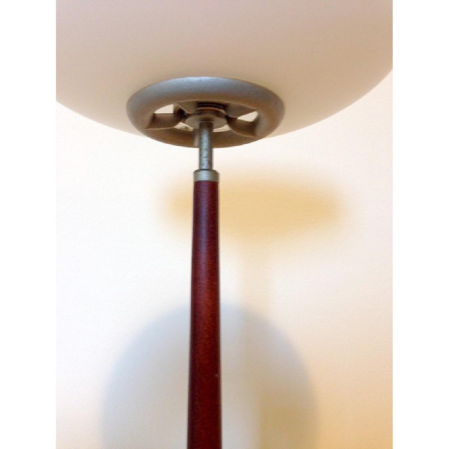 Artemide White Translucent Glass & Wood Lamp - image-5