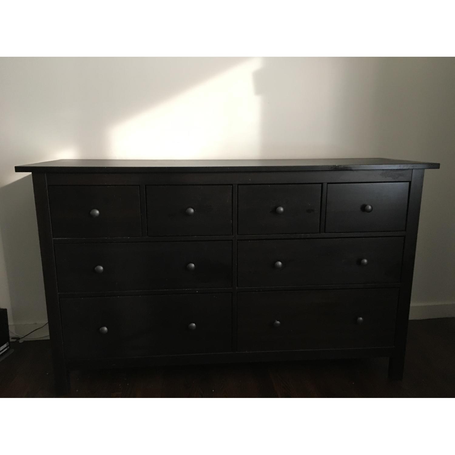 Ikea Hemnes 8-Drawer Dresser in Black-Brown - image-2