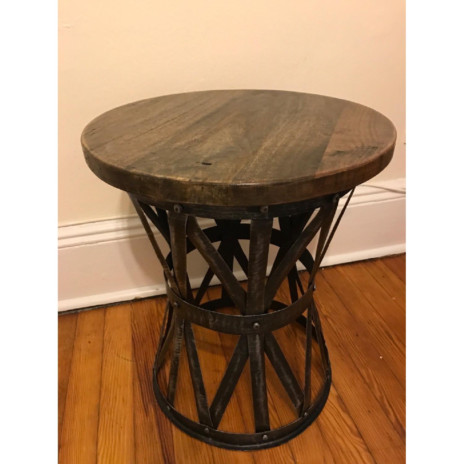 Home Decorators Collection Jake Antique Natural Side Tables - image-3