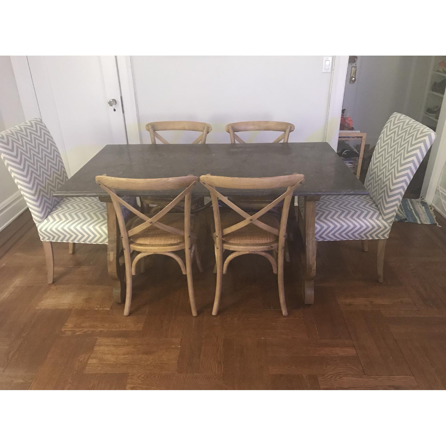 Arhaus Luca Dining Table w/ 6 Side Chairs AptDeco