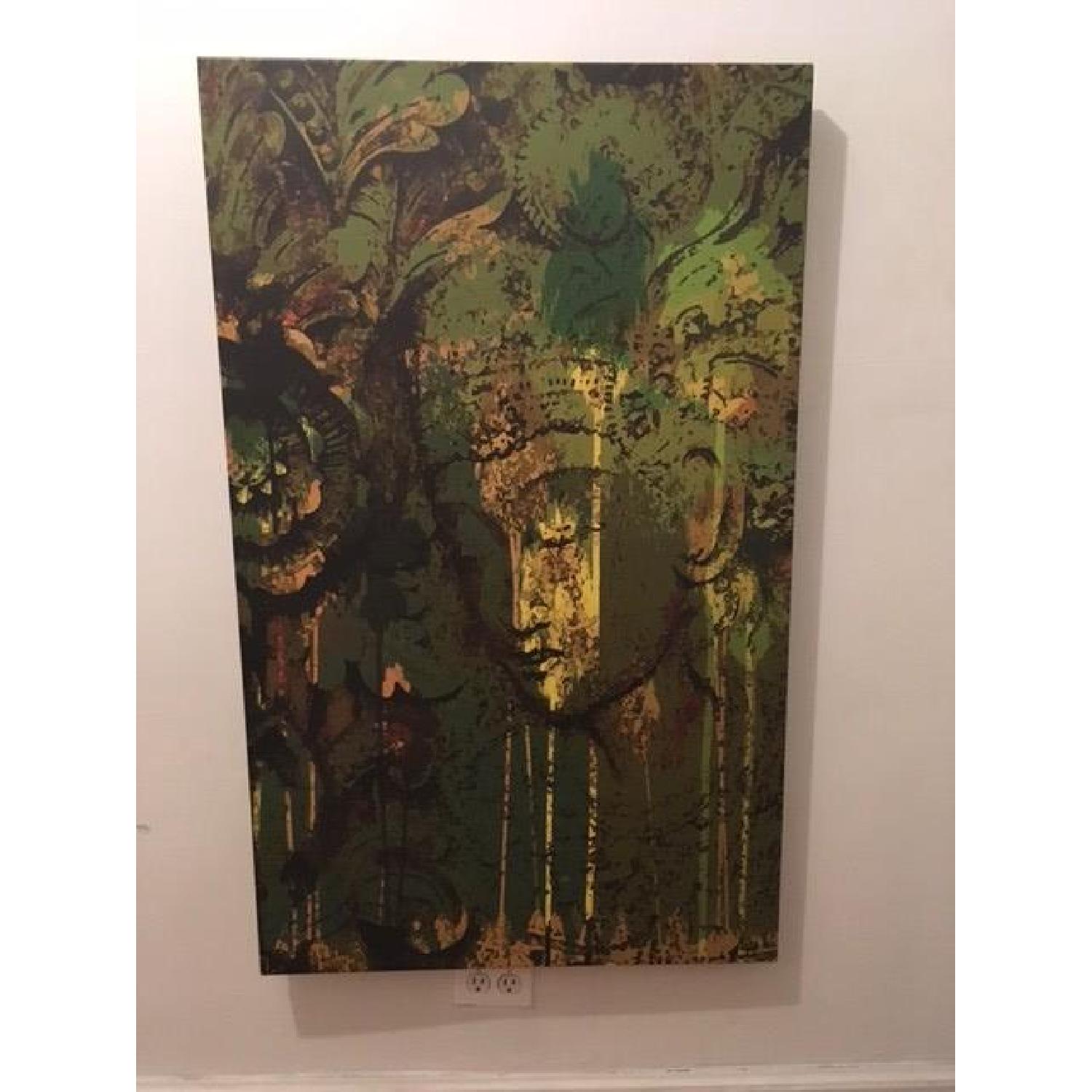 CB2 Parvez Michel's Buddha Painting on Canvas - image-8