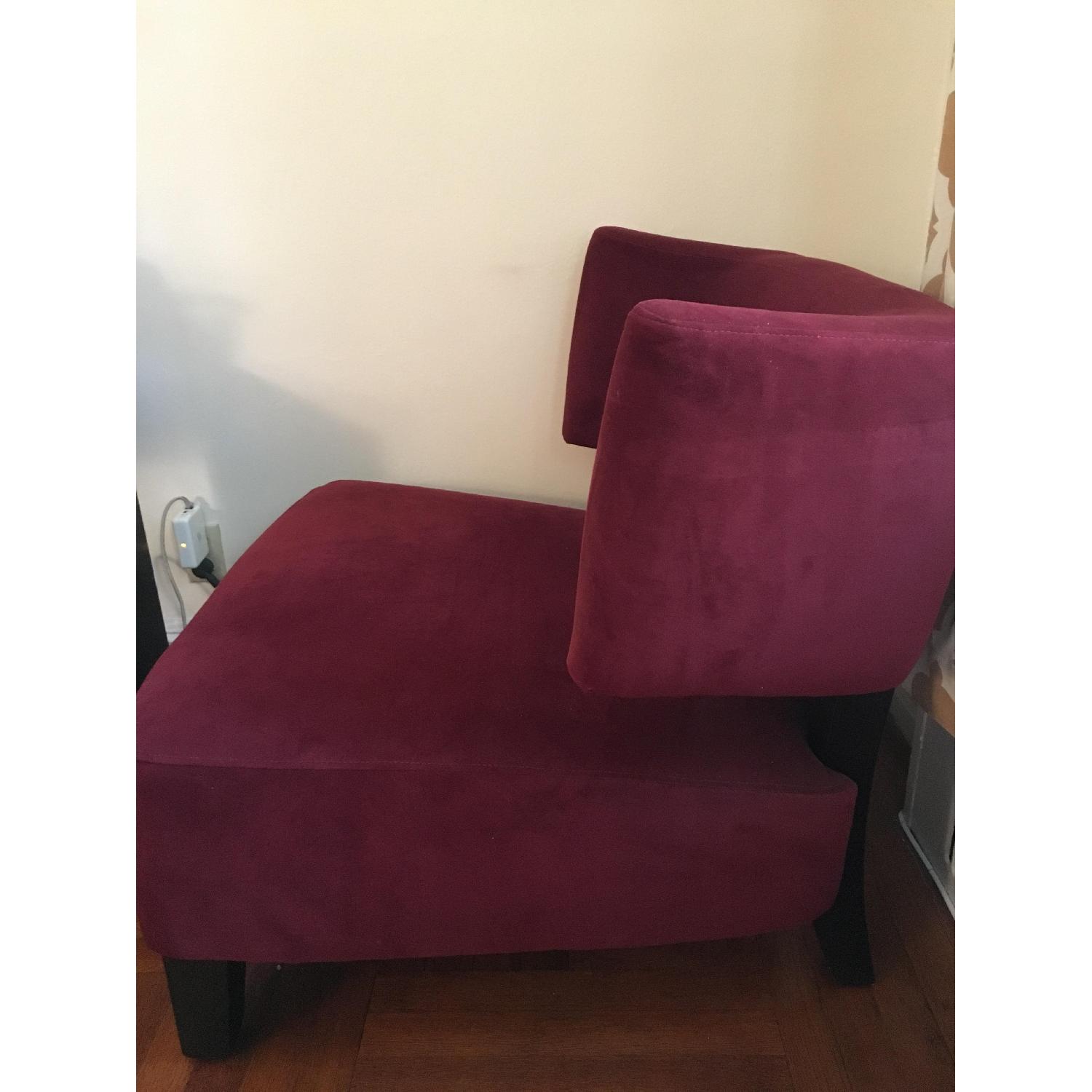 AllModern Red Fabric Accent Chair - image-3