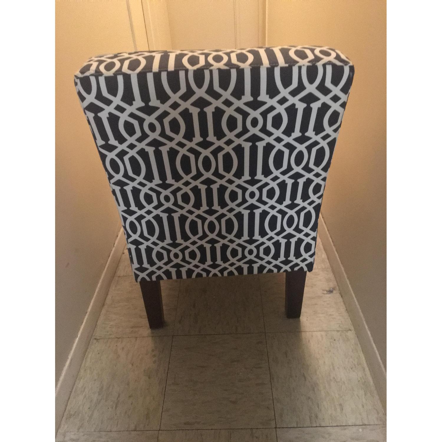Target Blue & White Patterned Slipper Chair - image-3