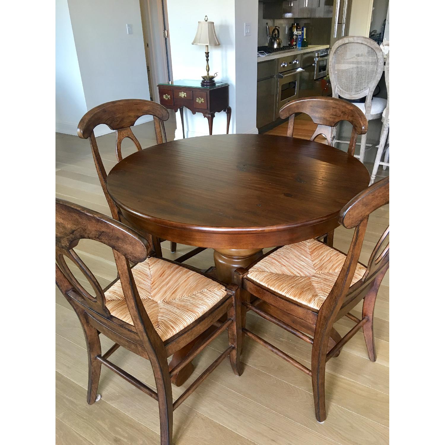 Pottery Barn Tivoli Round Table 5-Piece Dining Set - image-3