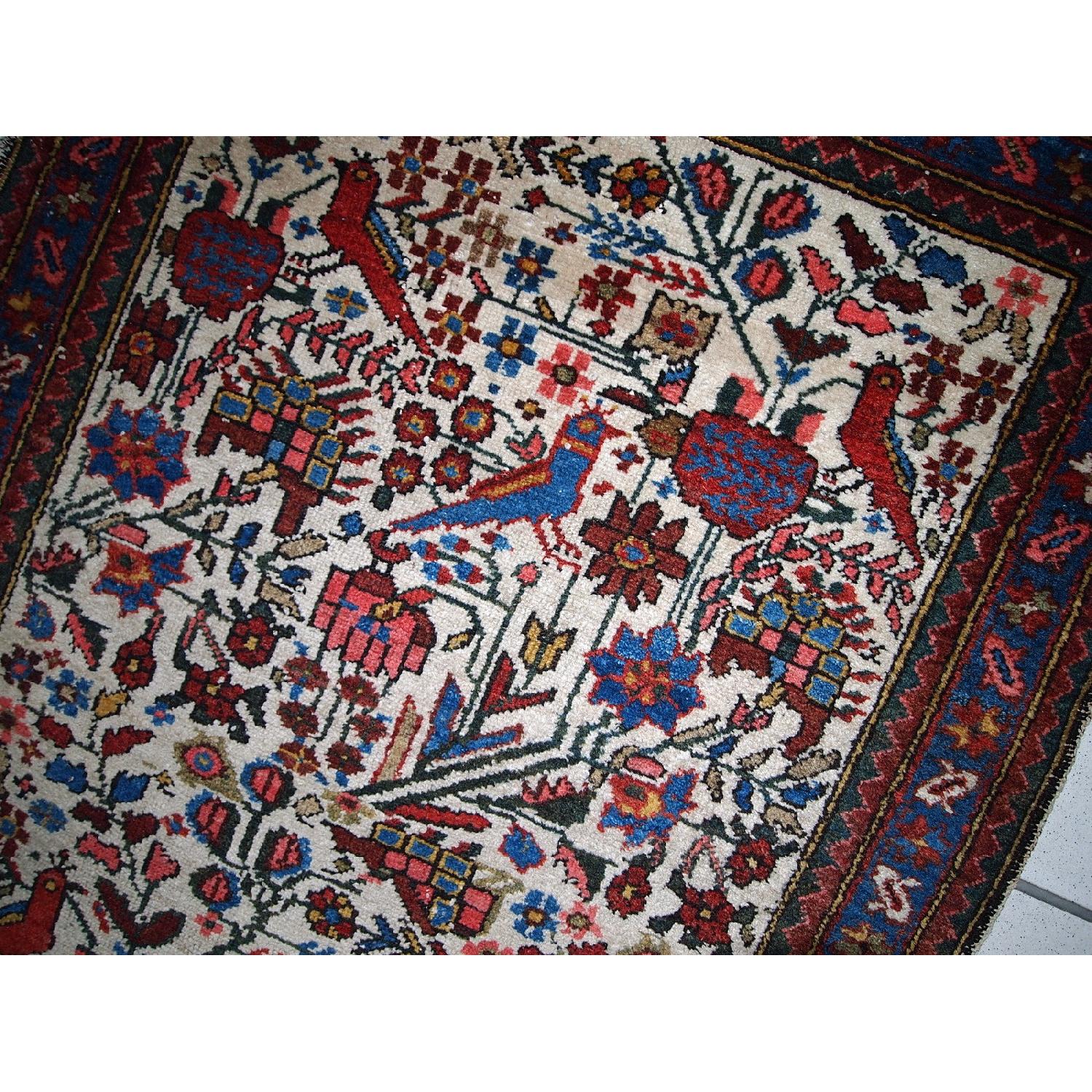 Antique 1920s Persian Mashad Rug - image-1