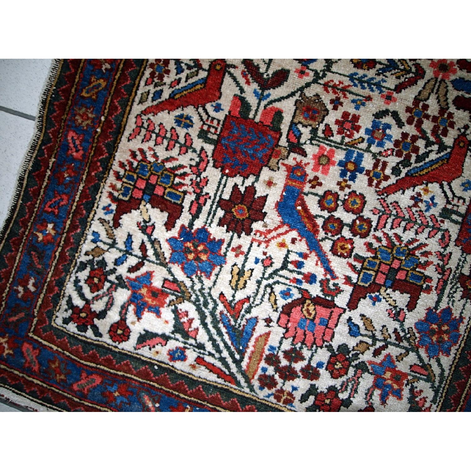 Antique 1920s Persian Mashad Rug - image-6