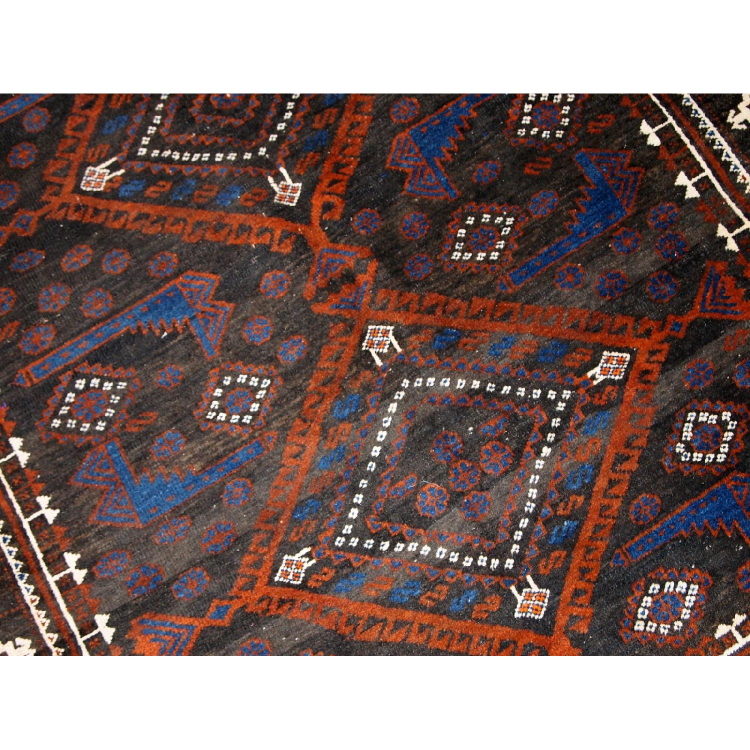 Vintage 1940s Afghan Baluch Rug - image-4