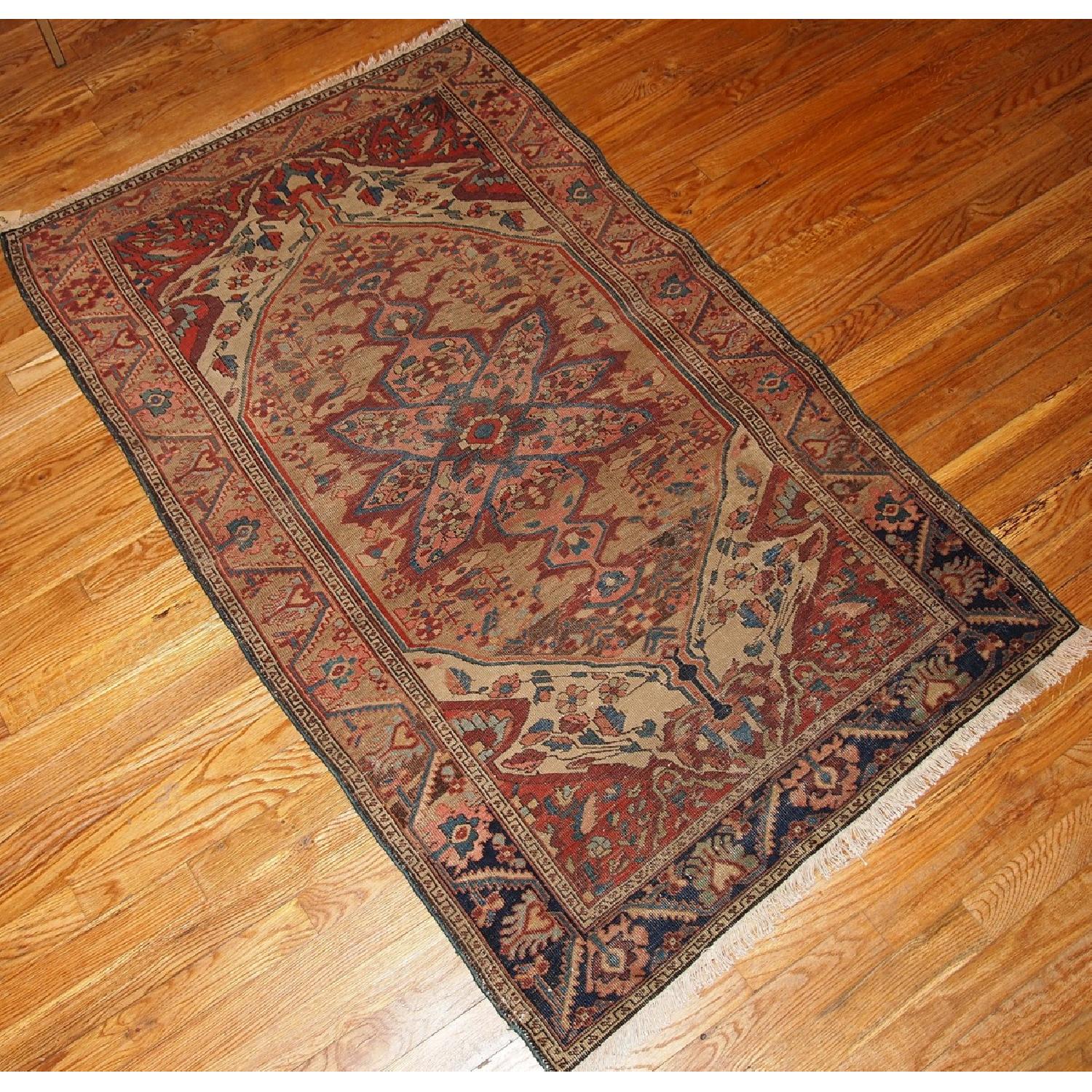 Antique 1880s Persian Sarouk Rug - image-6