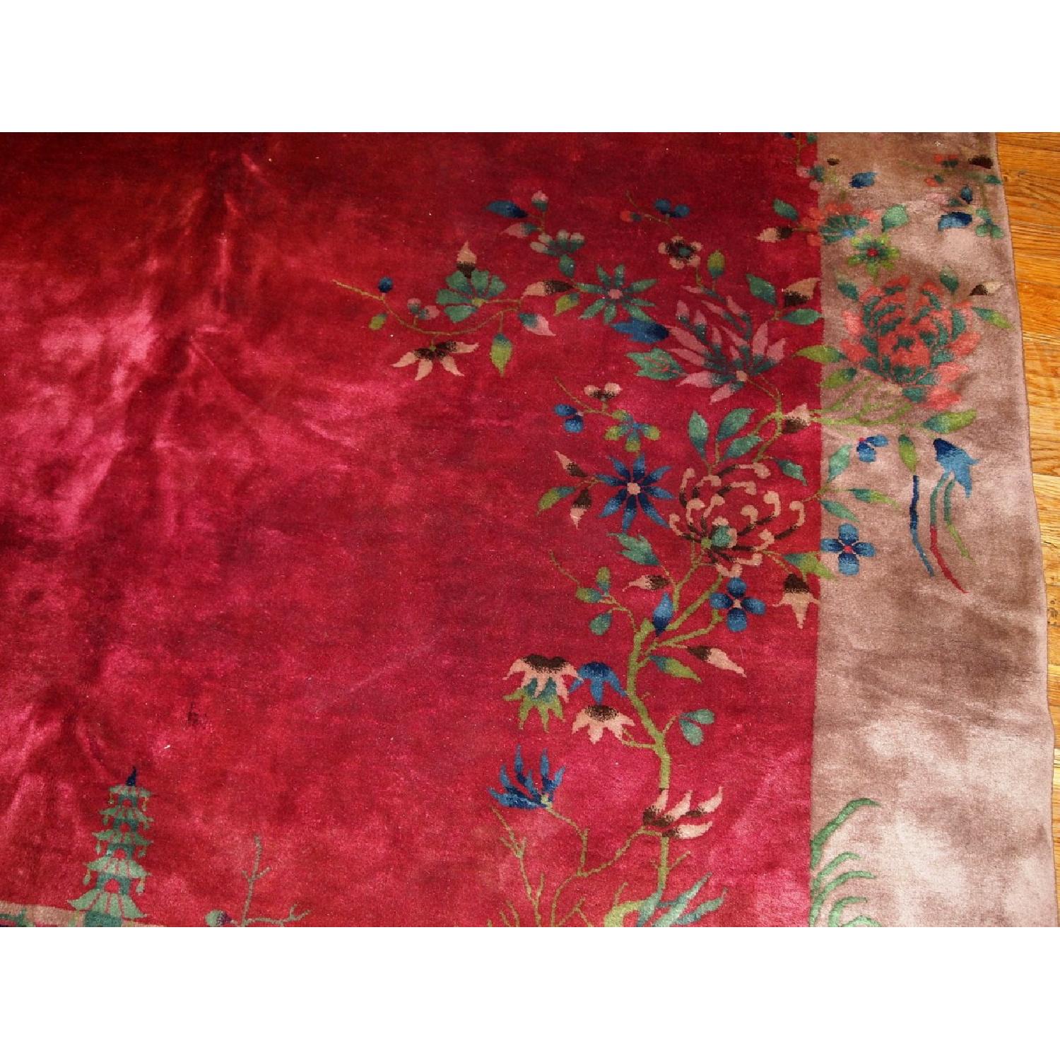 Antique 1920s Chinese Art Deco Rug - image-4