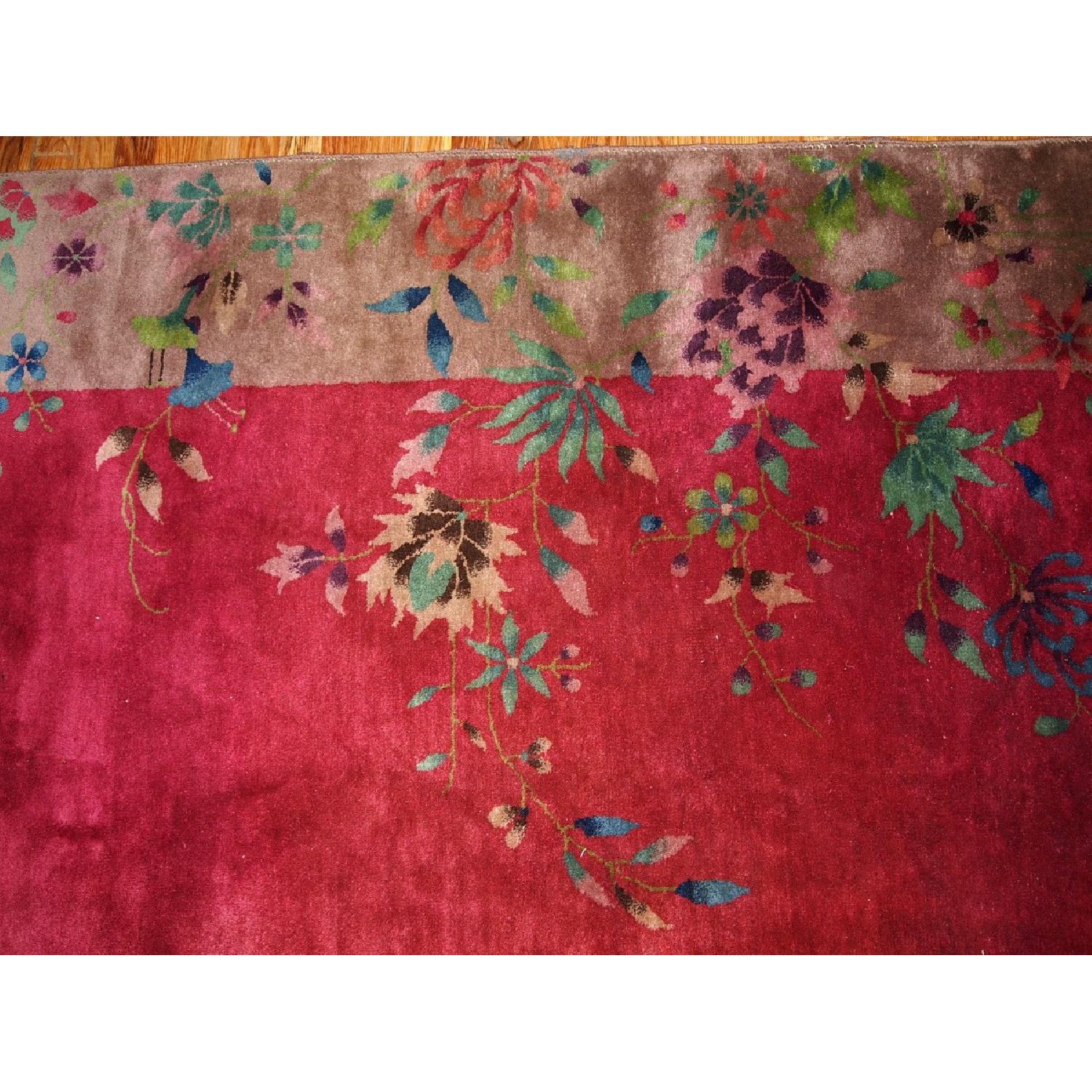 Antique 1920s Chinese Art Deco Rug - image-5