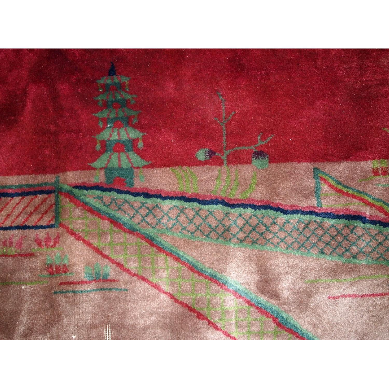 Antique 1920s Chinese Art Deco Rug - image-6