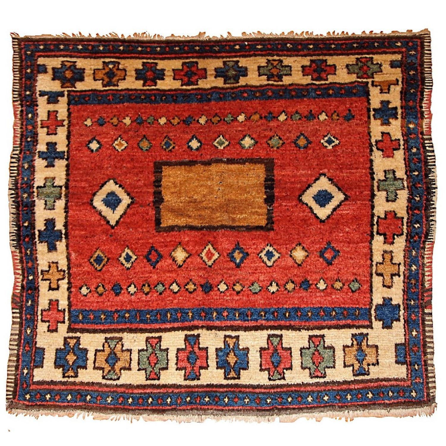 Antique 1850s Collectible Turkish Village Rug - image-0