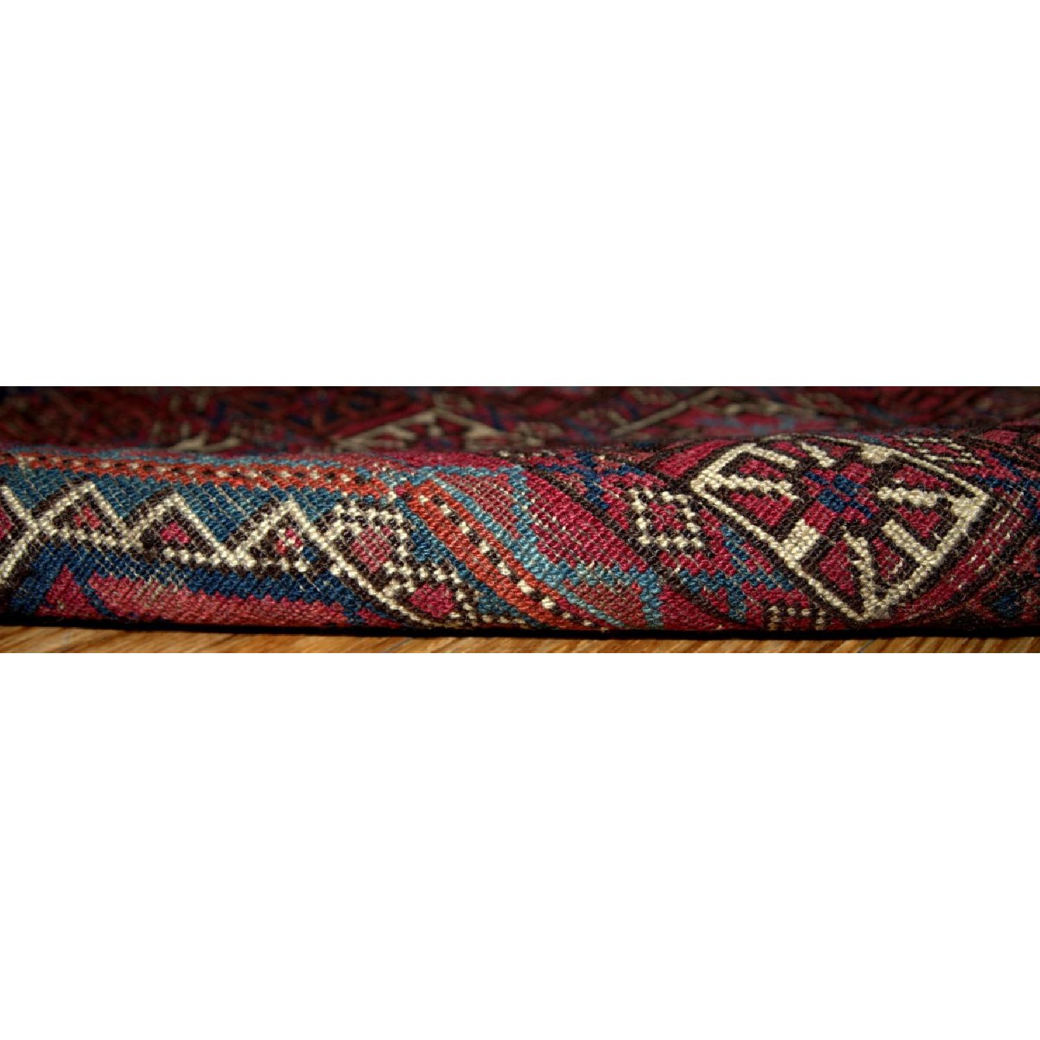 Antique 1850s Collectible Turkoman Saryk Rug - image-1