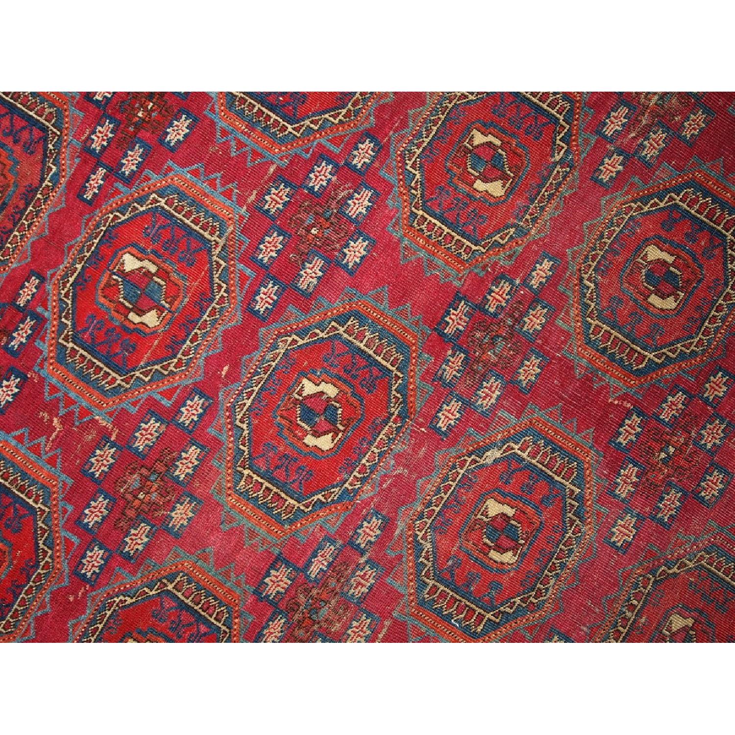 Antique 1850s Collectible Turkoman Saryk Rug - image-2