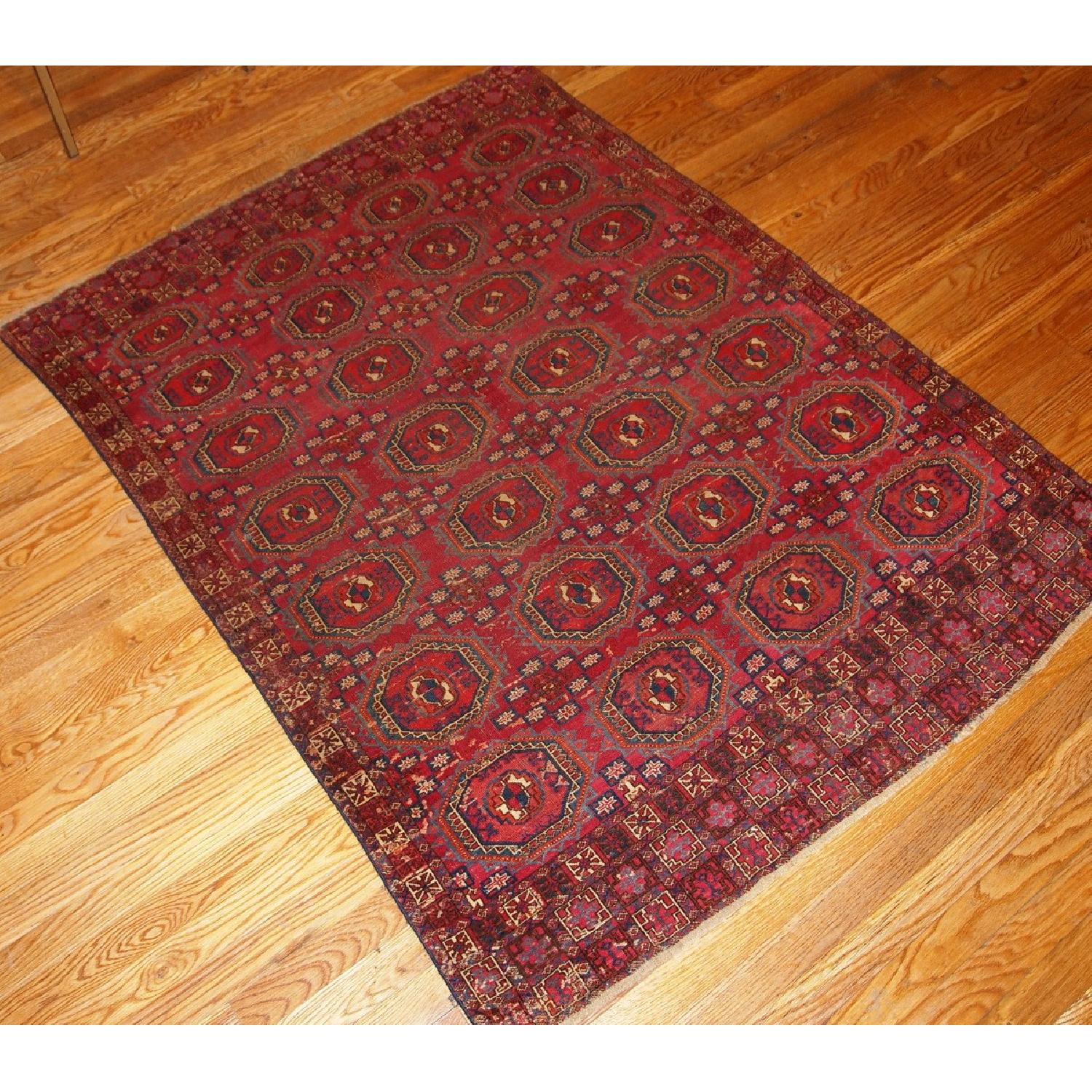 Antique 1850s Collectible Turkoman Saryk Rug - image-3