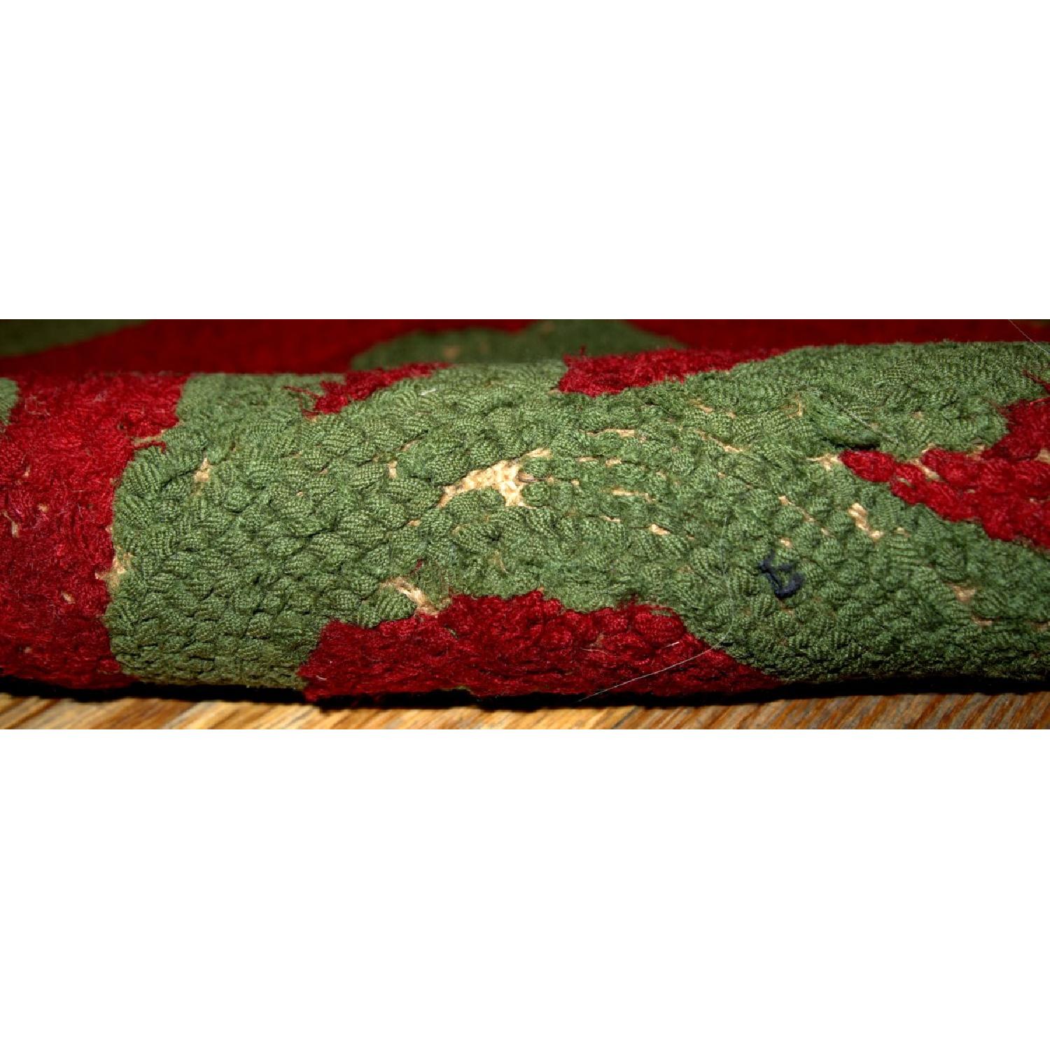 Antique 1920s American Hooked Rug - image-1