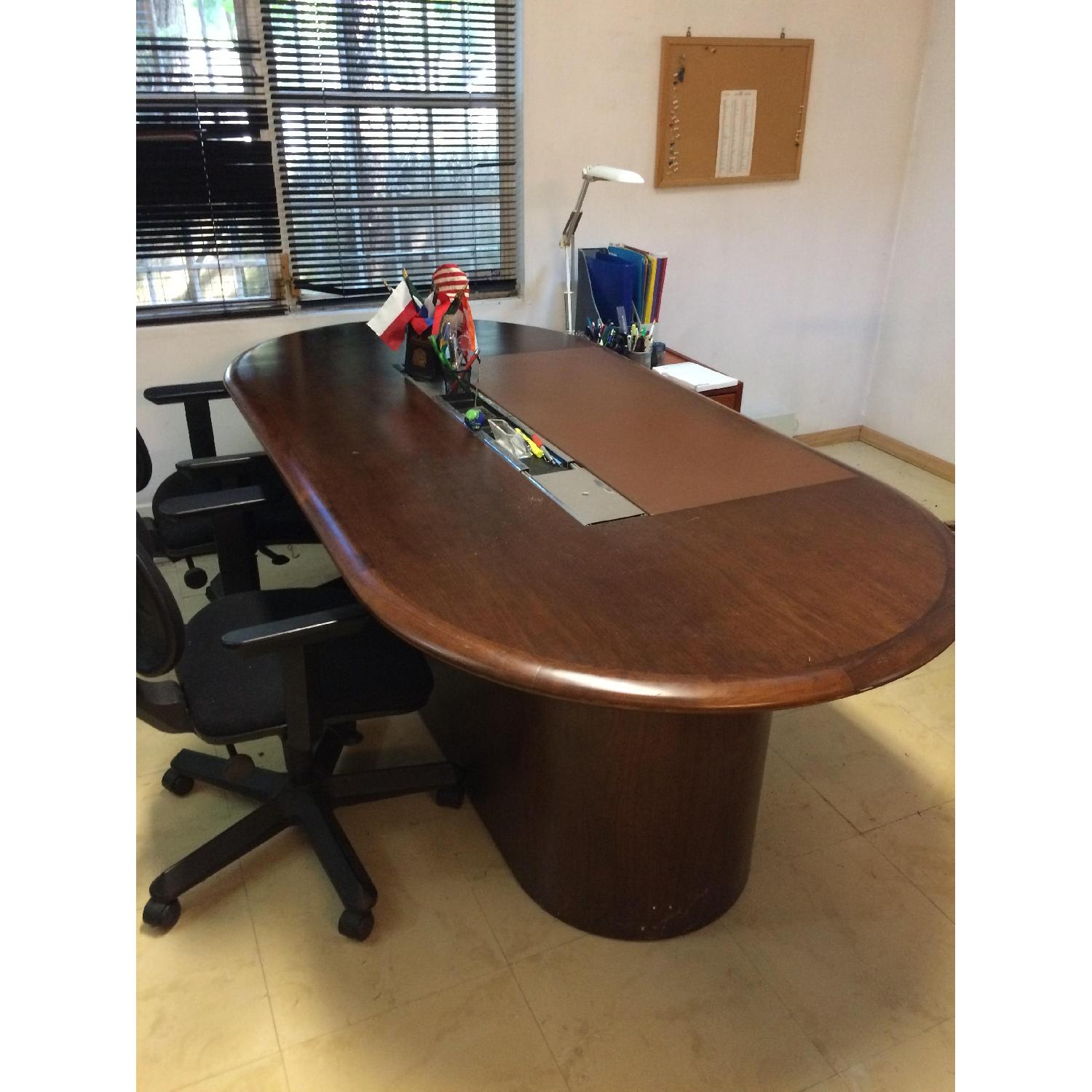 Mahogany Executive Desk - image-1
