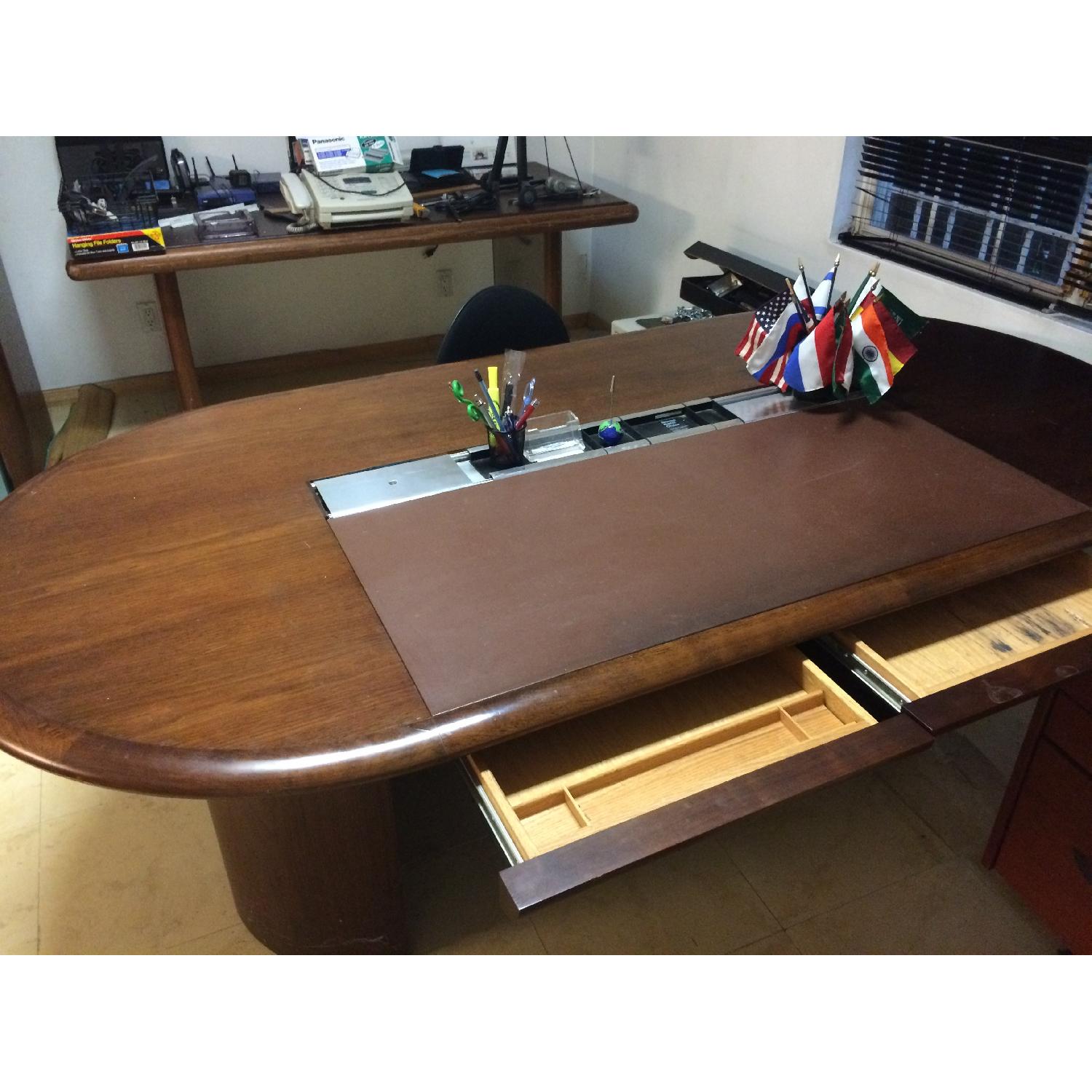 Mahogany Executive Desk - image-2
